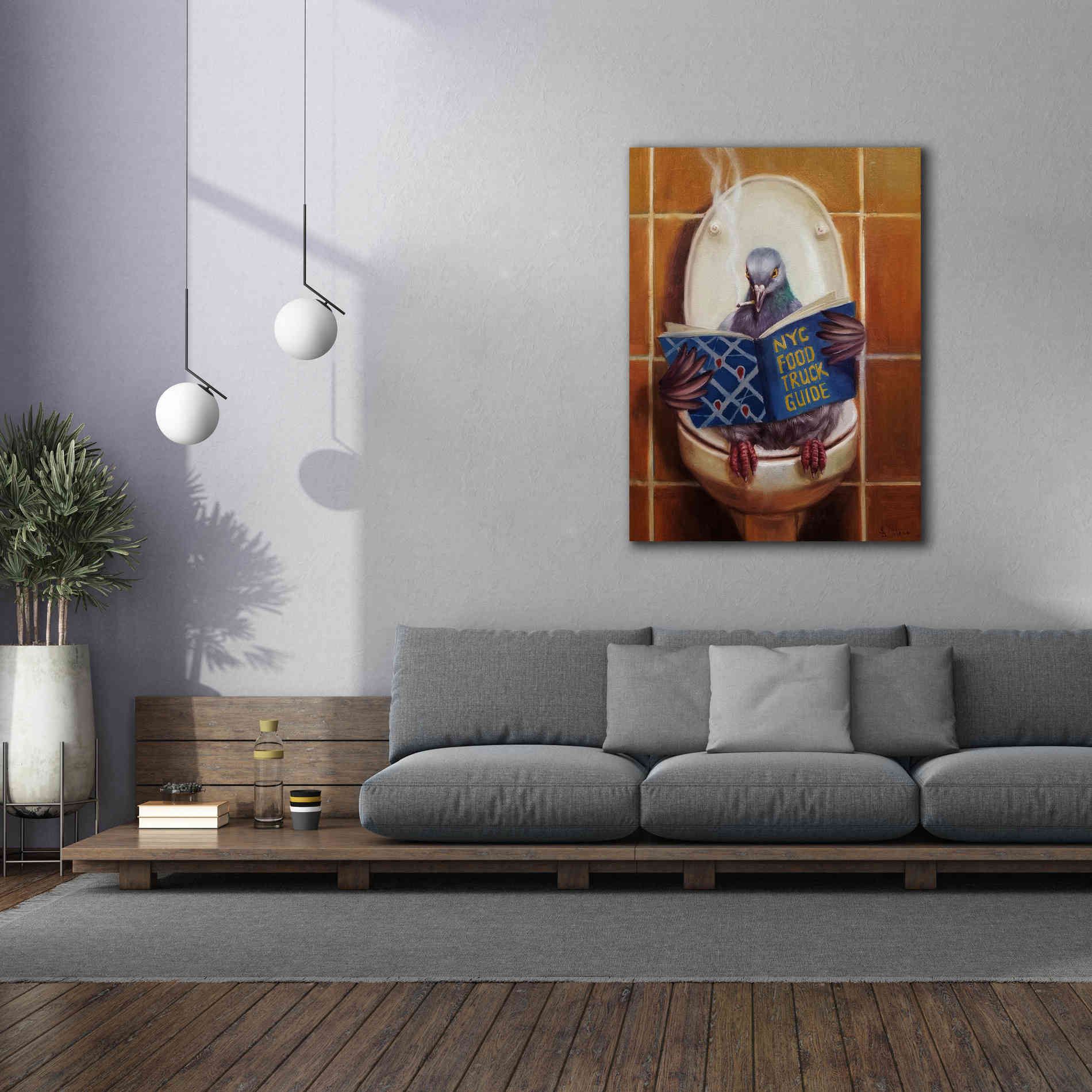 'Stool Pigeon' by Lucia Heffernan, Canvas Wall Art,40x54