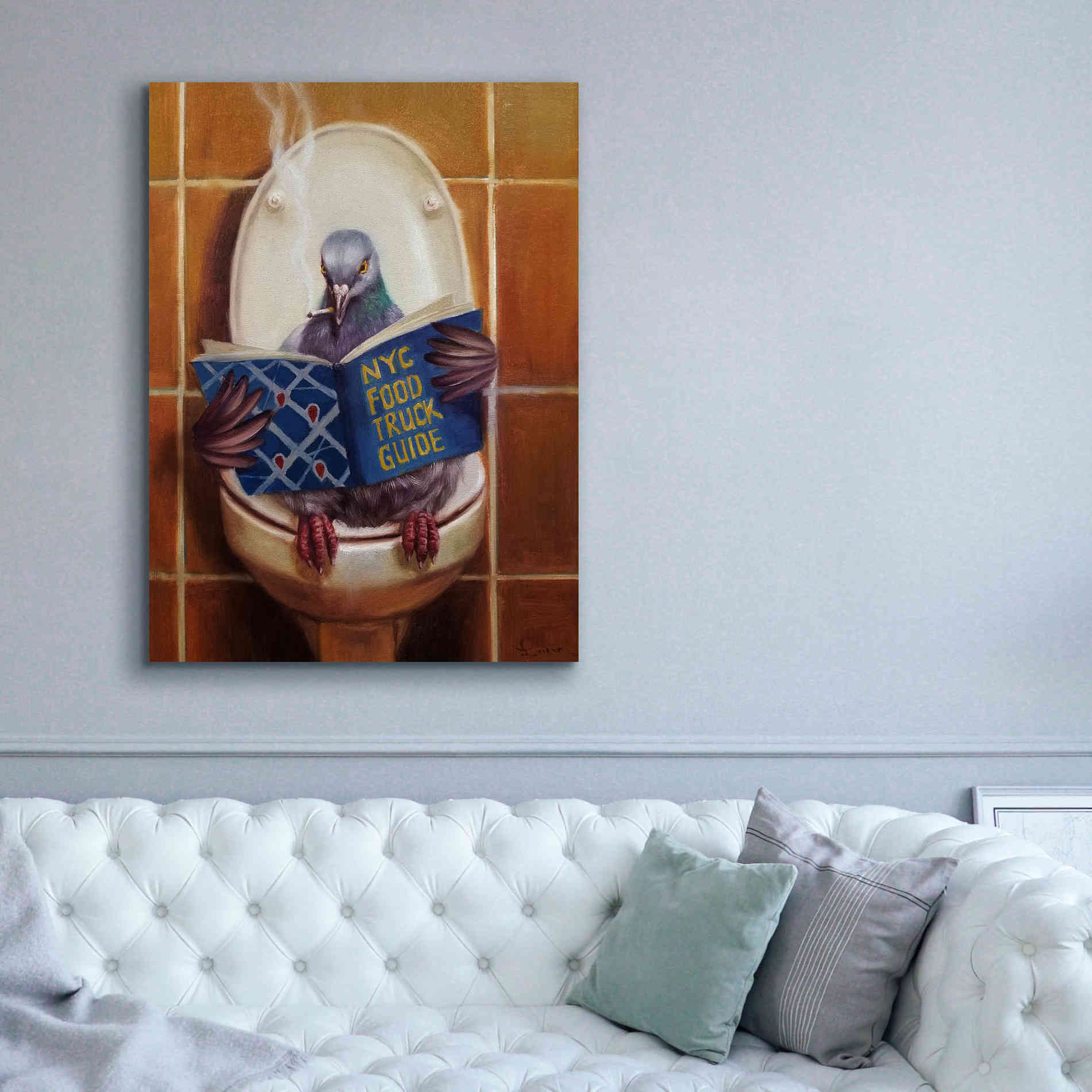 'Stool Pigeon' by Lucia Heffernan, Canvas Wall Art,40x54