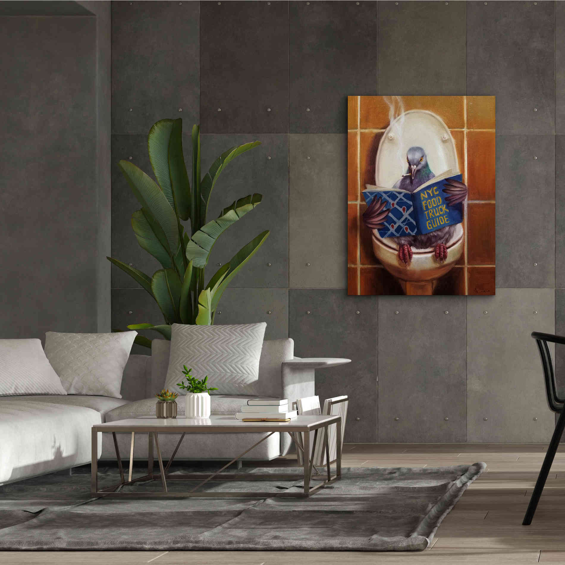 'Stool Pigeon' by Lucia Heffernan, Canvas Wall Art,40x54