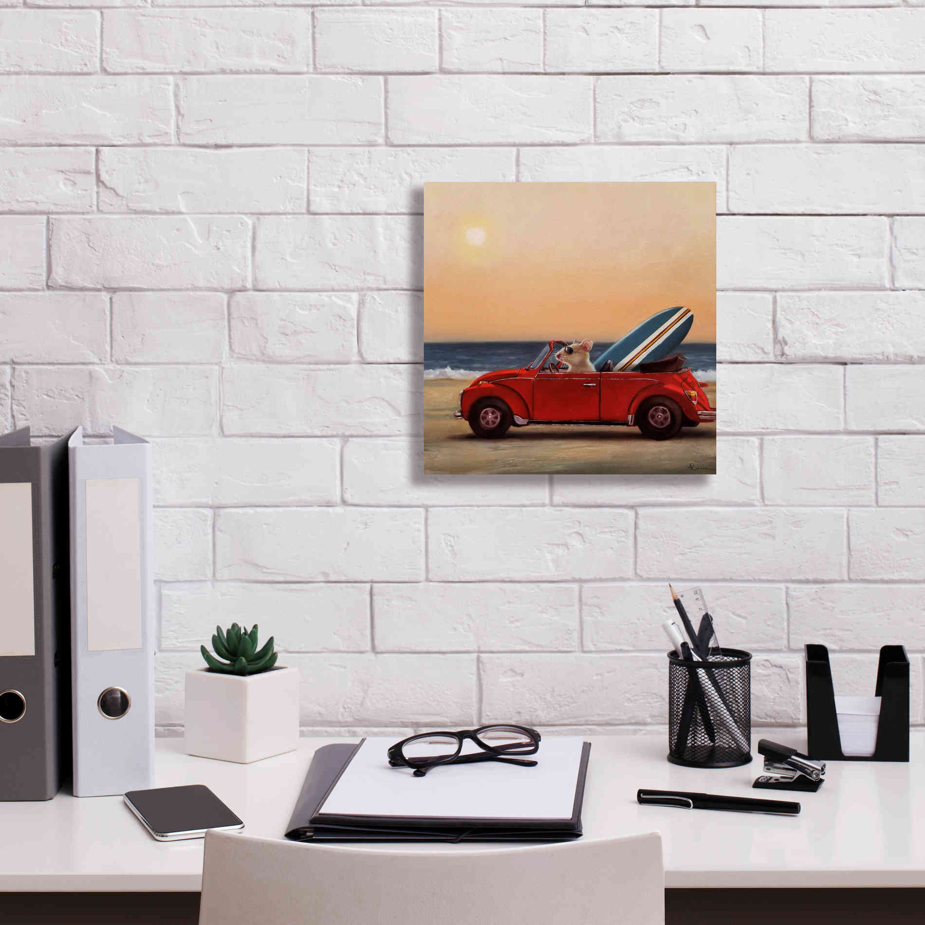 'Beach Bound' by Lucia Heffernan, Canvas Wall Art,12x12