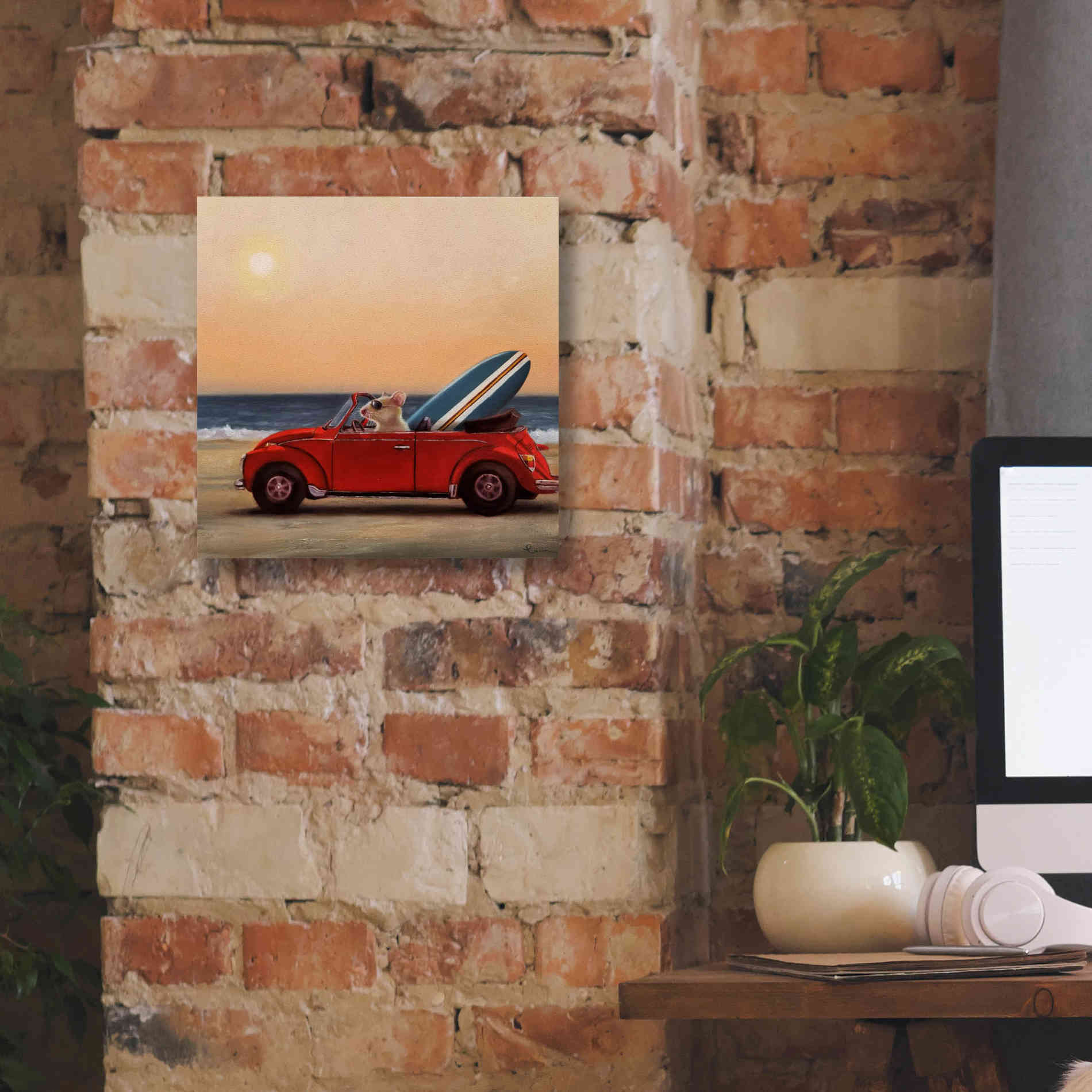 'Beach Bound' by Lucia Heffernan, Canvas Wall Art,12x12