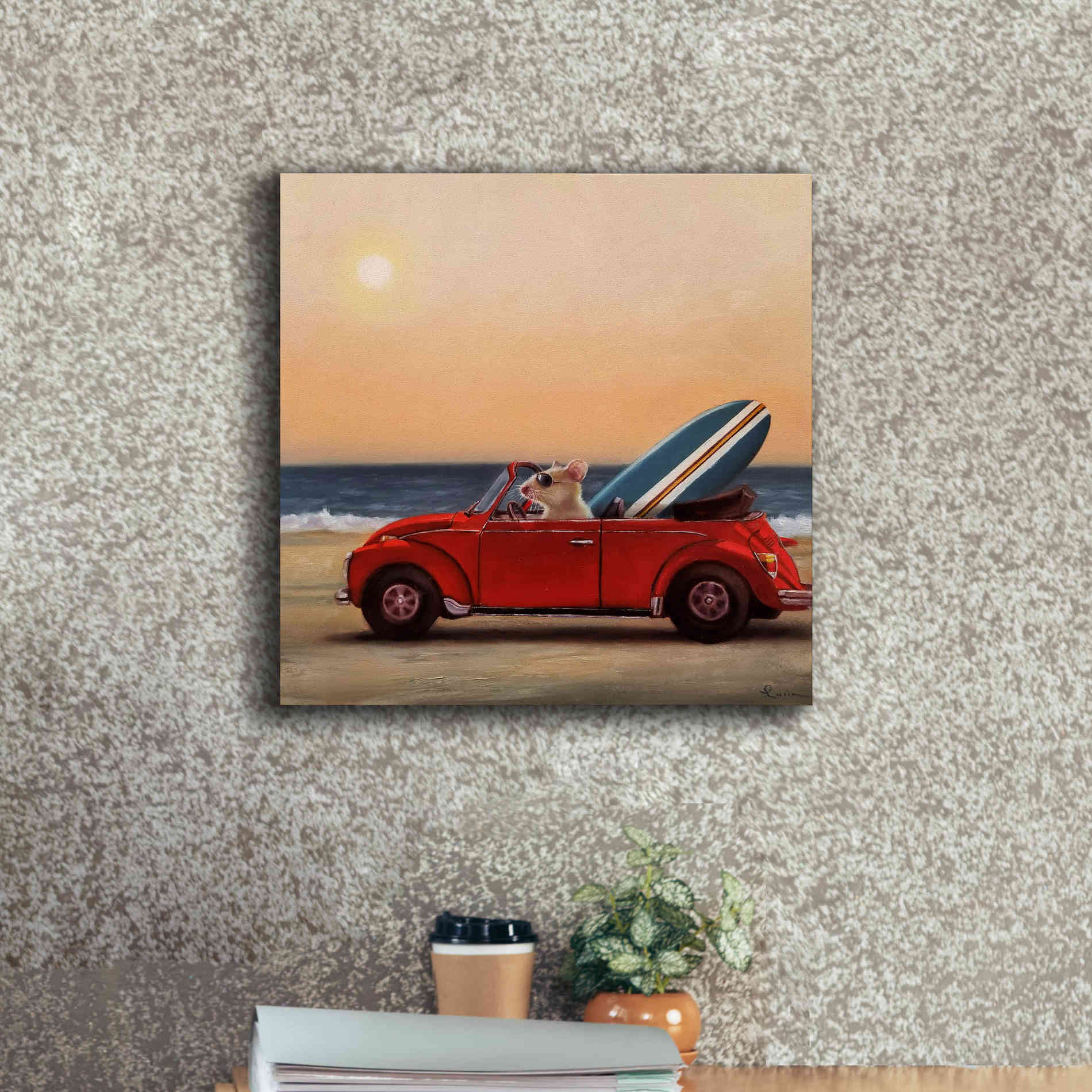 'Beach Bound' by Lucia Heffernan, Canvas Wall Art,18x18