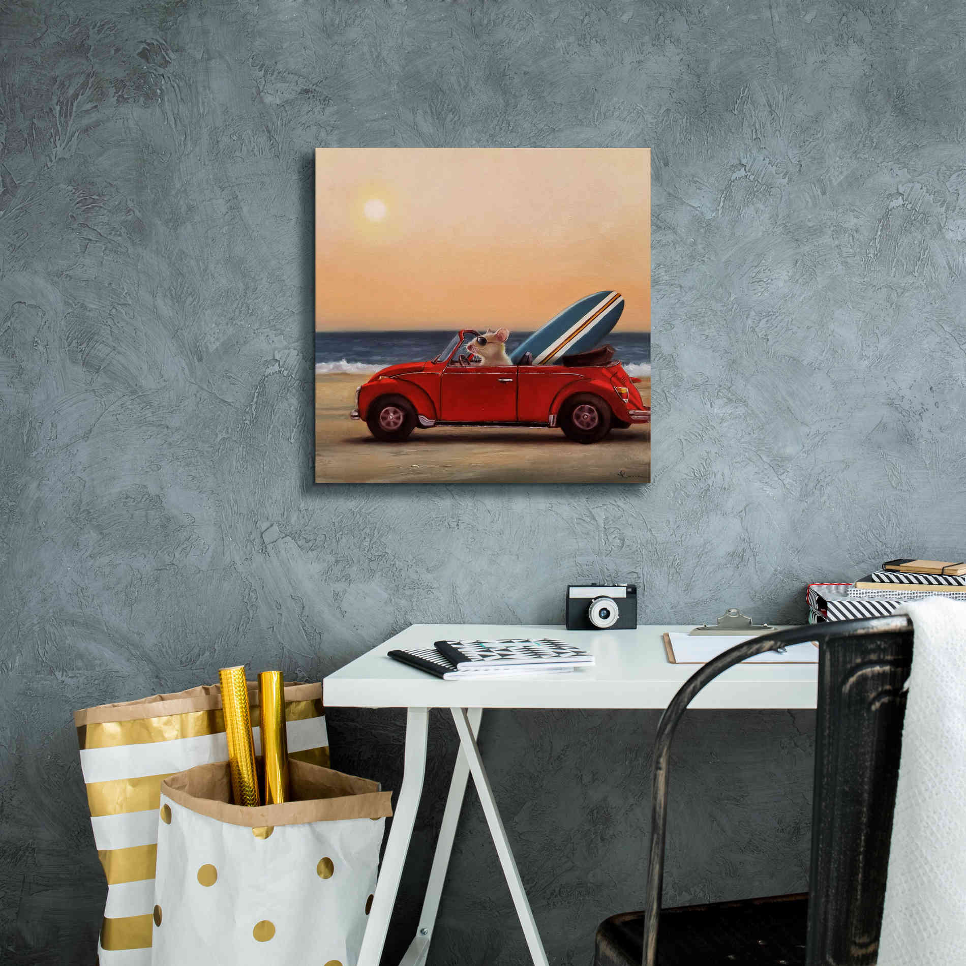 'Beach Bound' by Lucia Heffernan, Canvas Wall Art,18x18