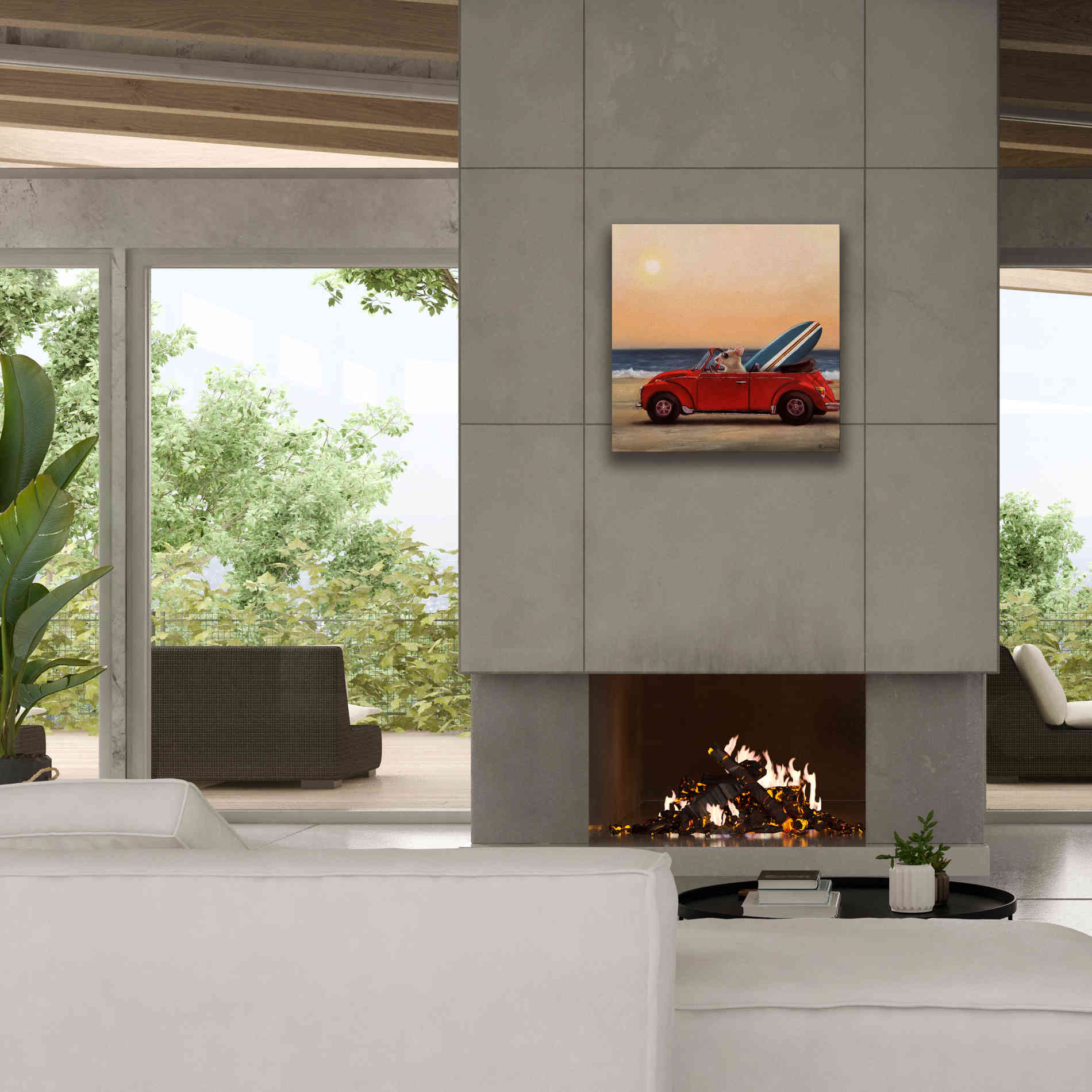 'Beach Bound' by Lucia Heffernan, Canvas Wall Art,26x26