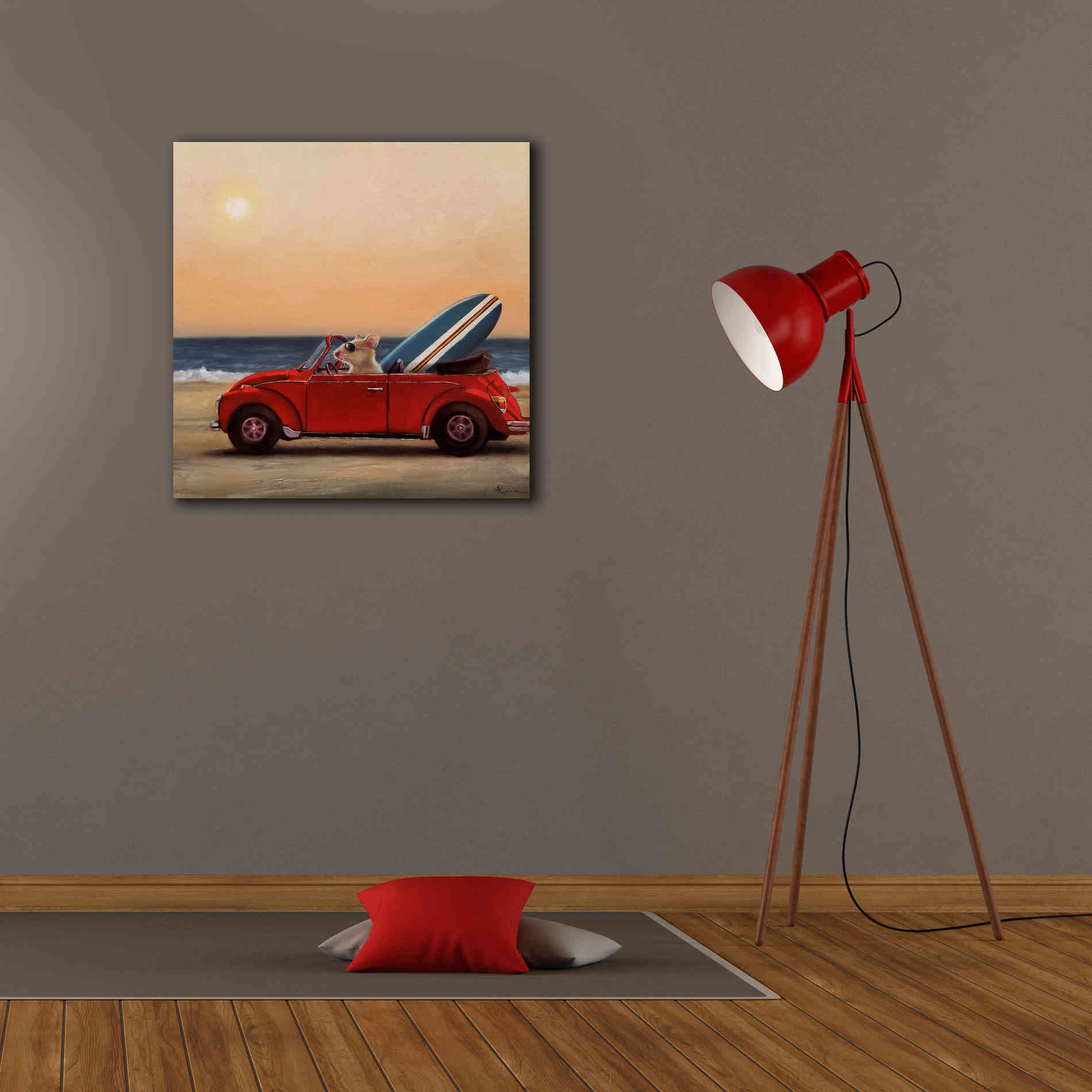 'Beach Bound' by Lucia Heffernan, Canvas Wall Art,26x26