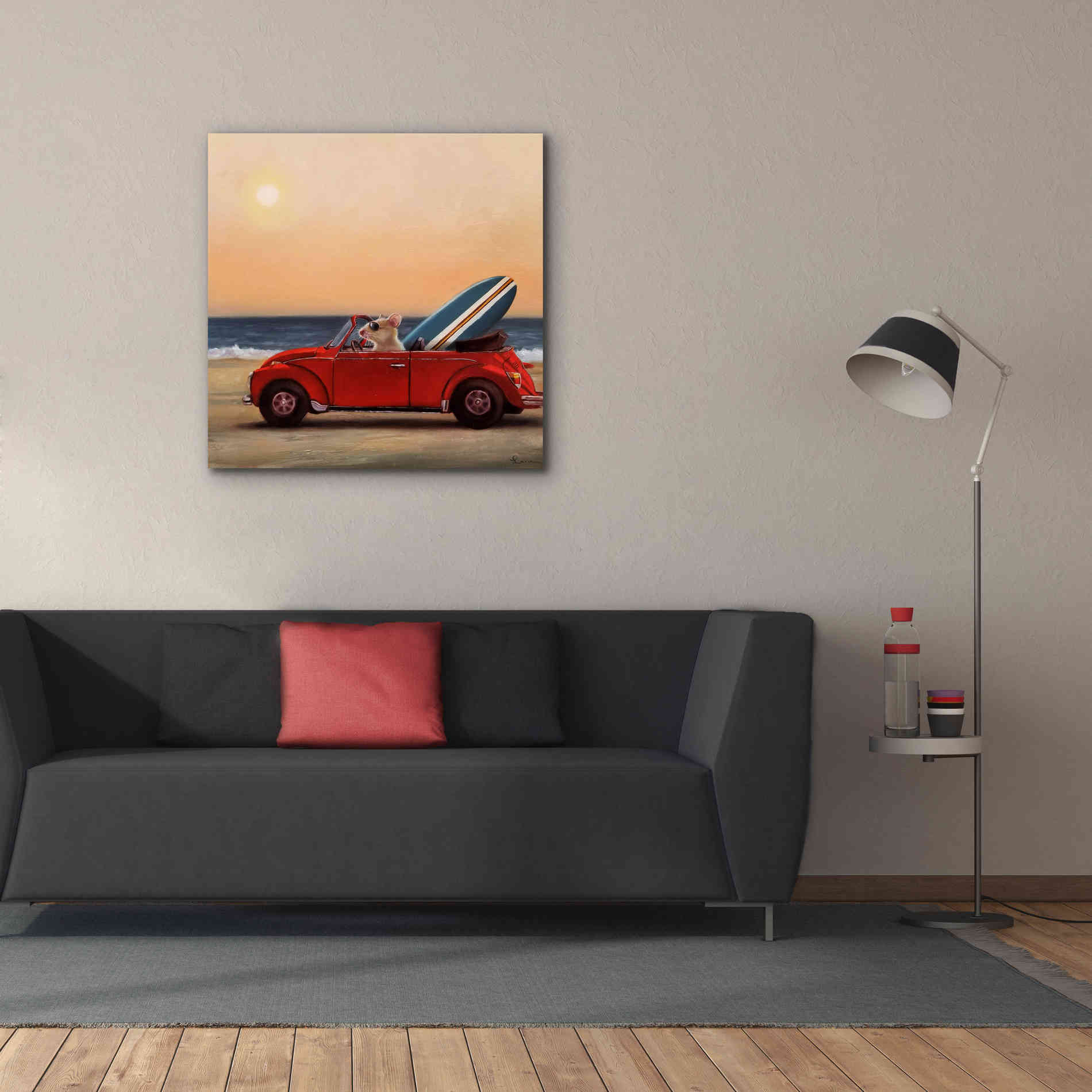 'Beach Bound' by Lucia Heffernan, Canvas Wall Art,37x37