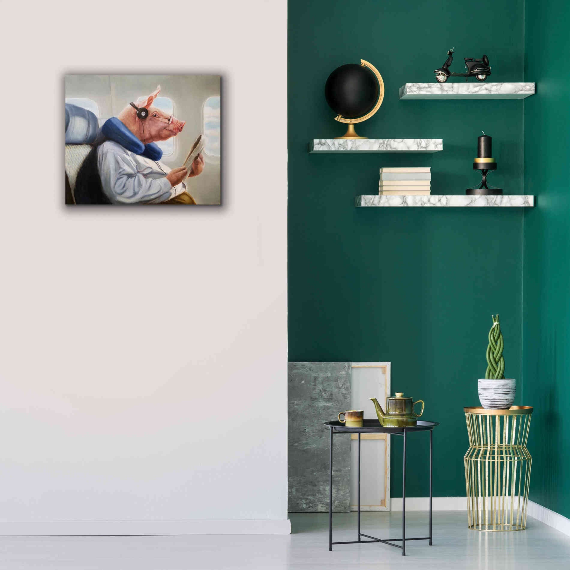 'When Pigs Fly No. 2' by Lucia Heffernan, Canvas Wall Art,24x20