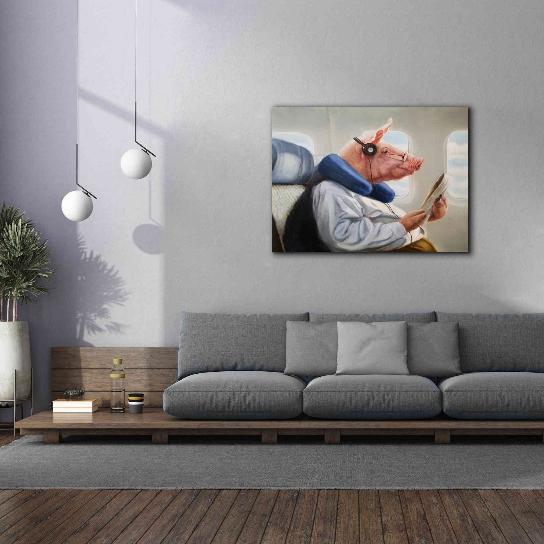 'When Pigs Fly No. 2' by Lucia Heffernan, Canvas Wall Art,54x40