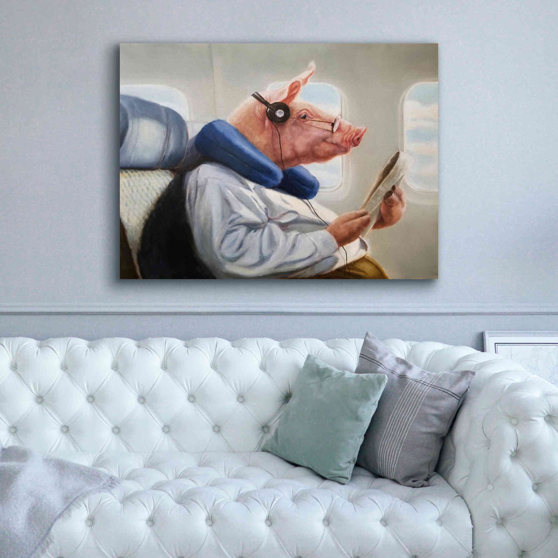 'When Pigs Fly No. 2' by Lucia Heffernan, Canvas Wall Art,54x40