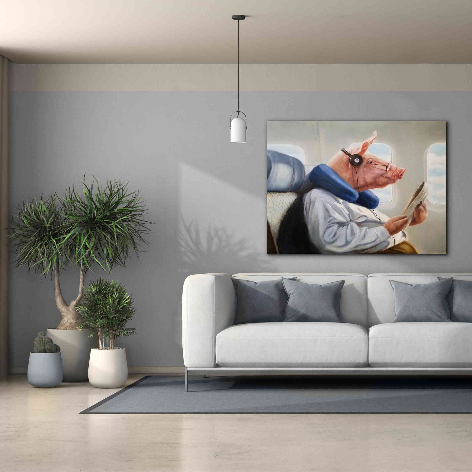 'When Pigs Fly No. 2' by Lucia Heffernan, Canvas Wall Art,54x40