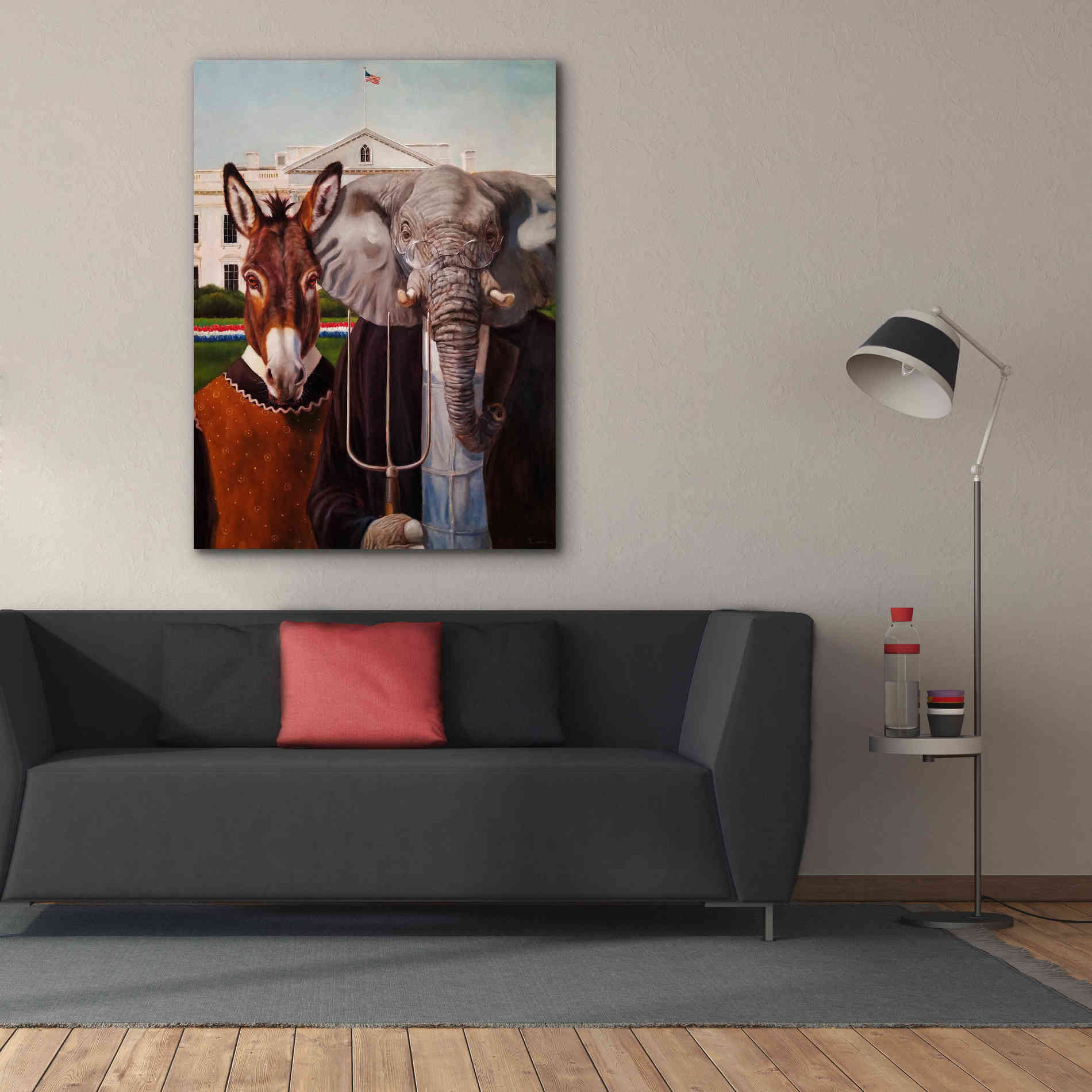 'Washington Gothic' by Lucia Heffernan, Canvas Wall Art,40x54