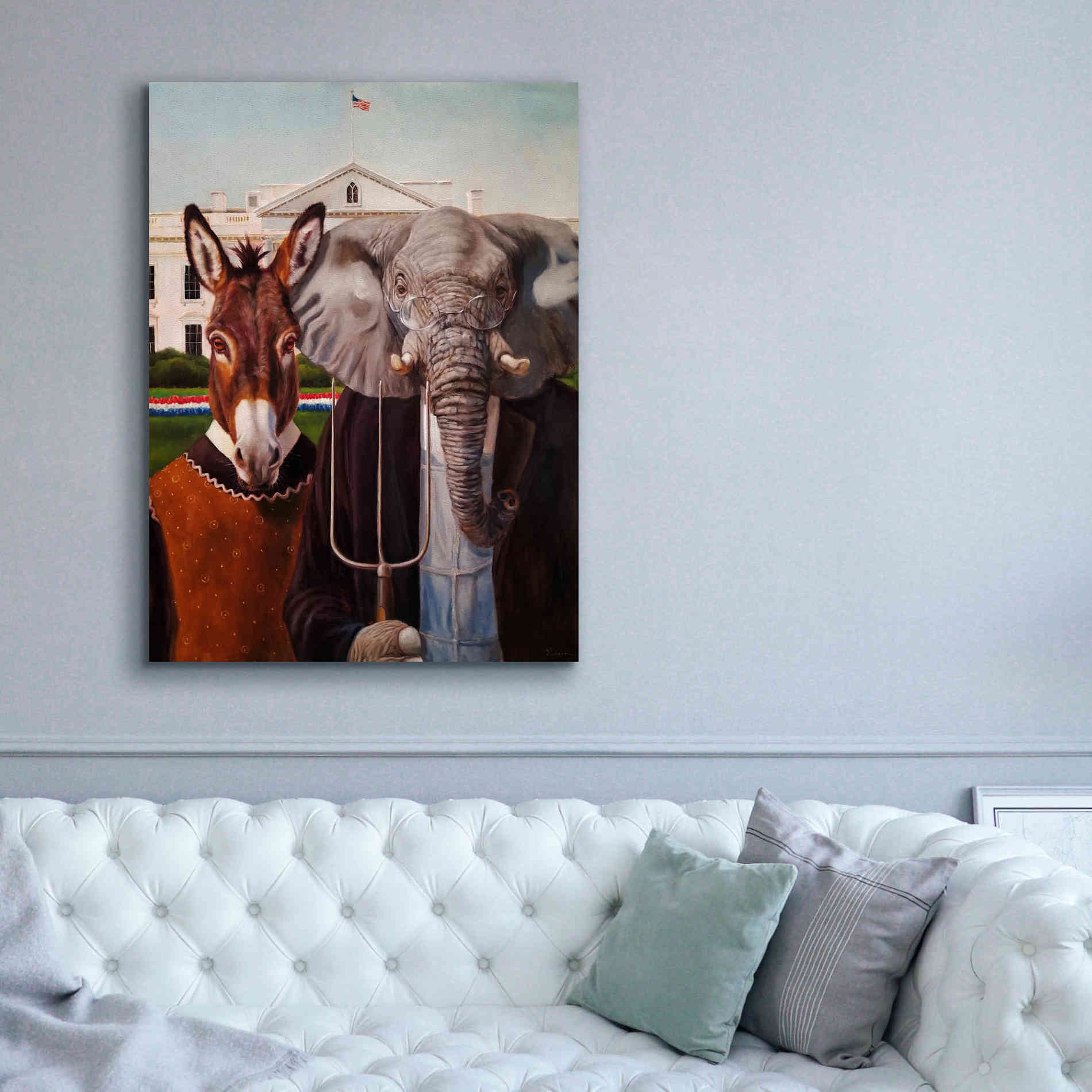 'Washington Gothic' by Lucia Heffernan, Canvas Wall Art,40x54