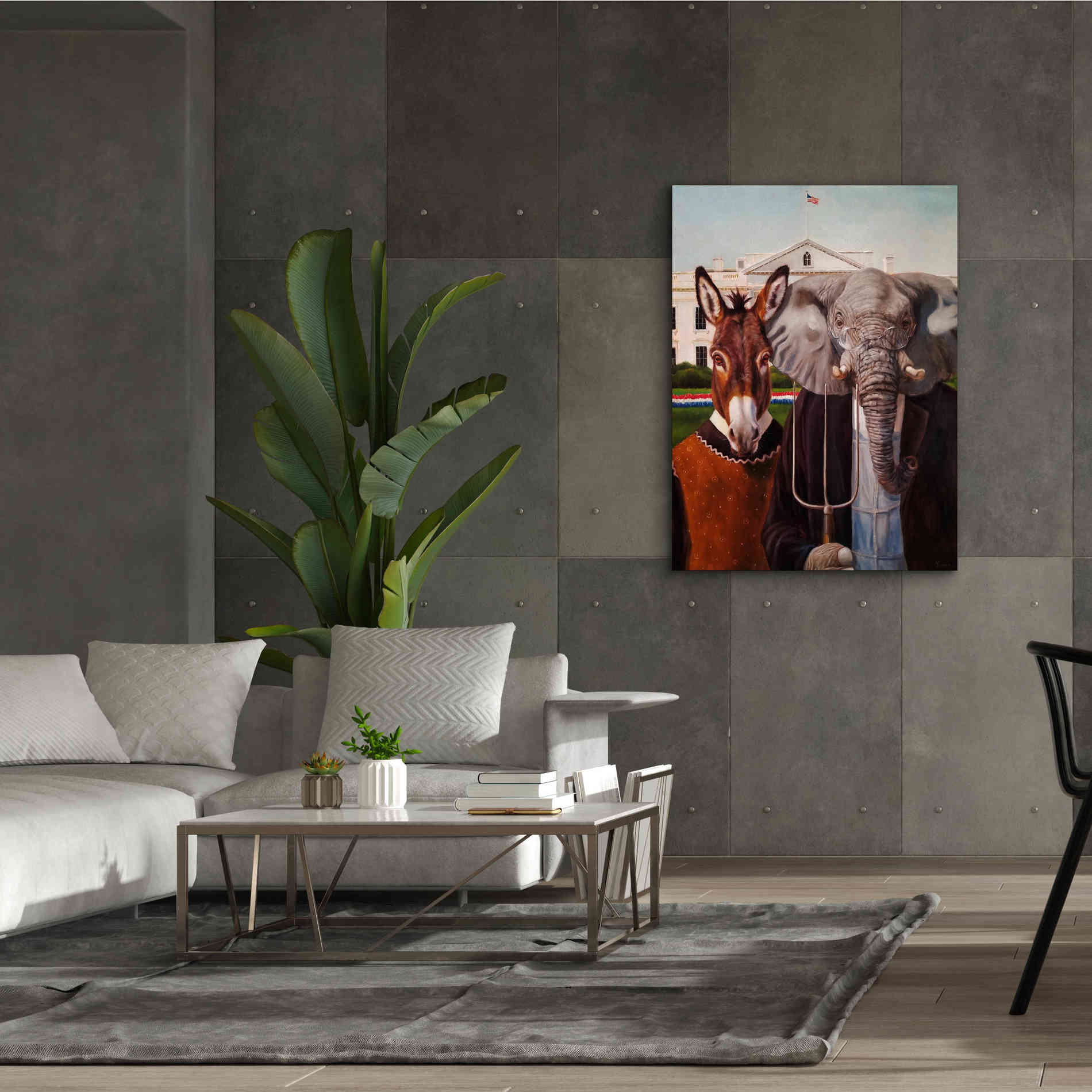 'Washington Gothic' by Lucia Heffernan, Canvas Wall Art,40x54