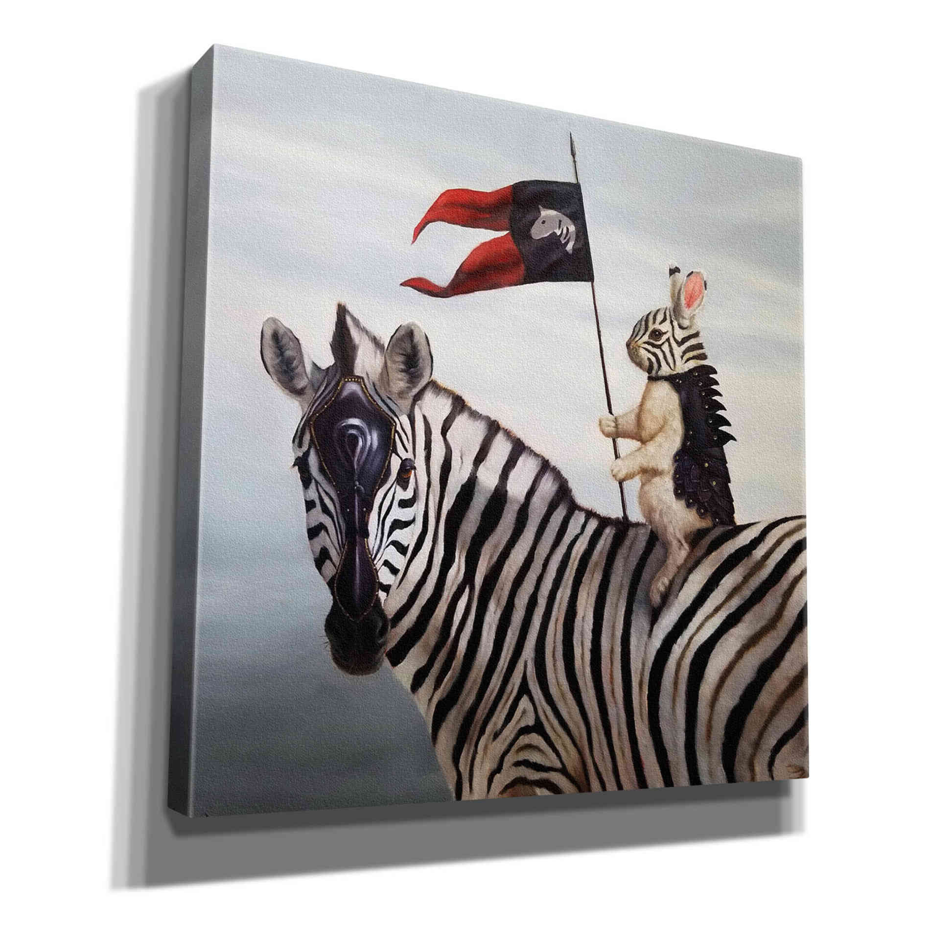 'Striped Warrior' by Lucia Heffernan, Canvas Wall Art