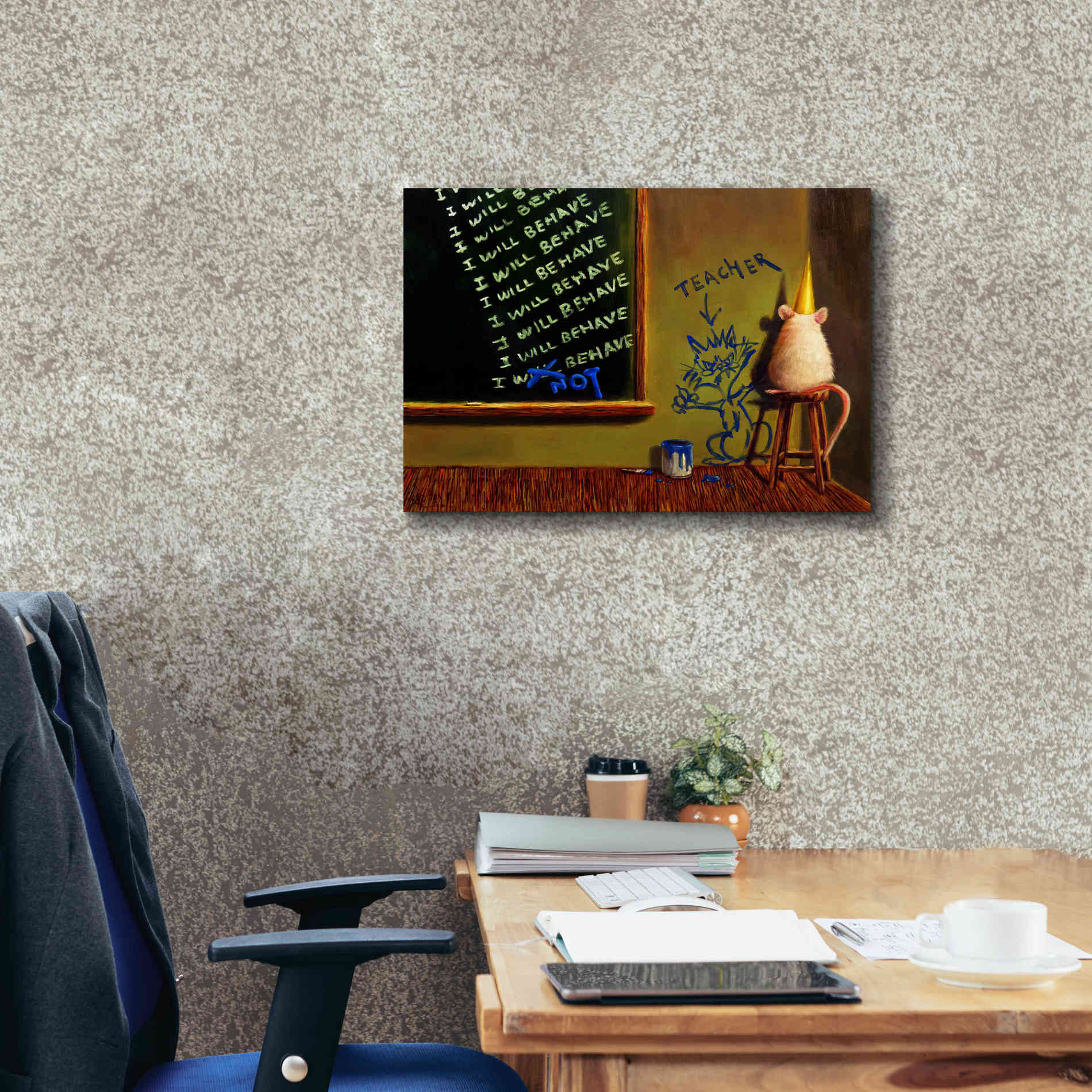 'Actions Have Consequences' by Lucia Heffernan, Canvas Wall Art,26x18