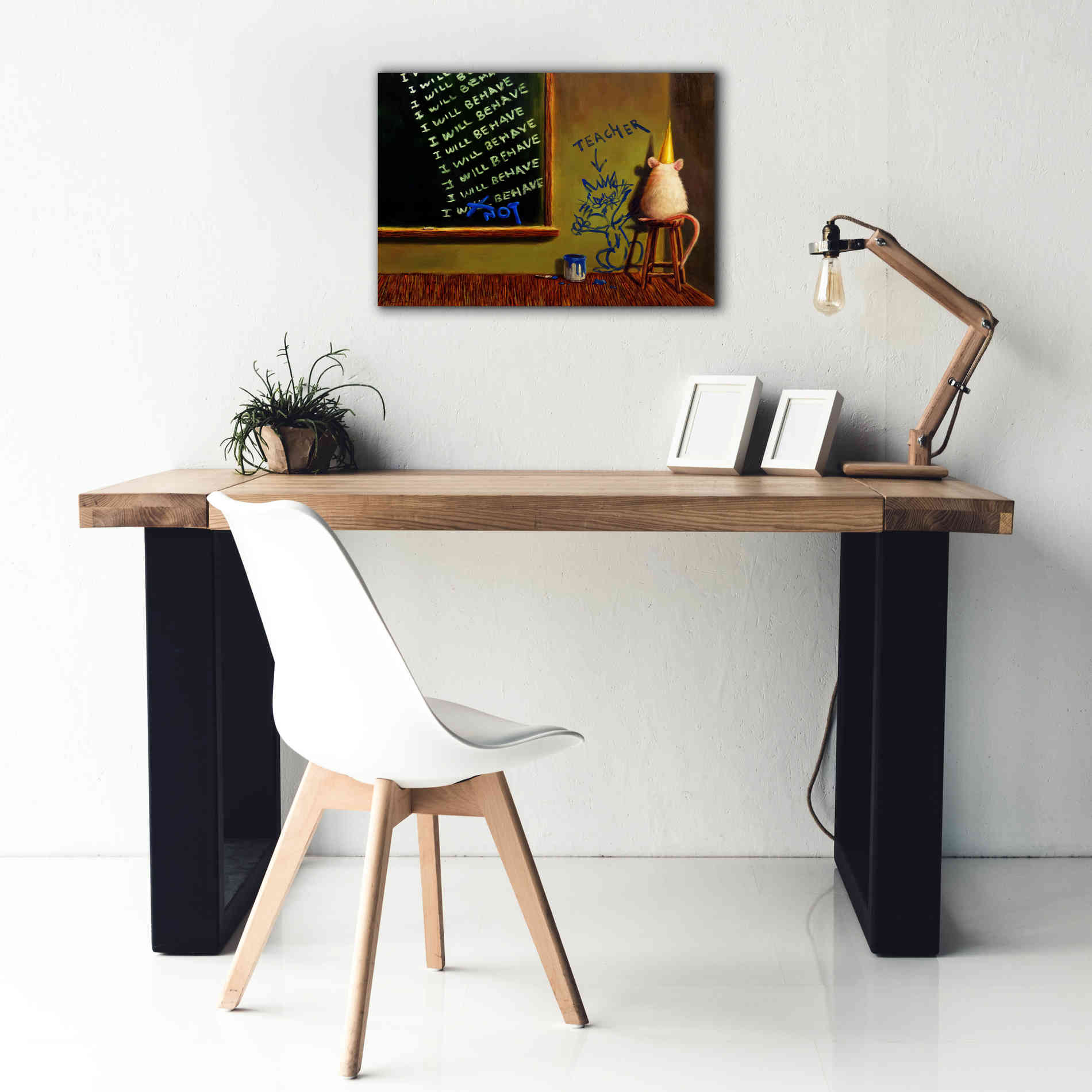 'Actions Have Consequences' by Lucia Heffernan, Canvas Wall Art,26x18