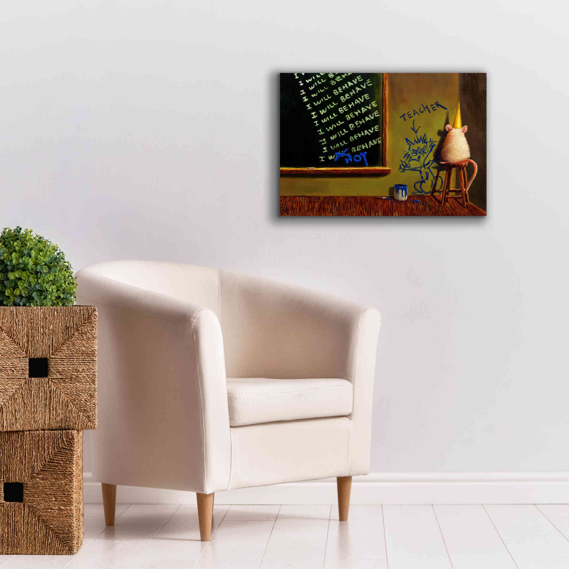 'Actions Have Consequences' by Lucia Heffernan, Canvas Wall Art,26x18