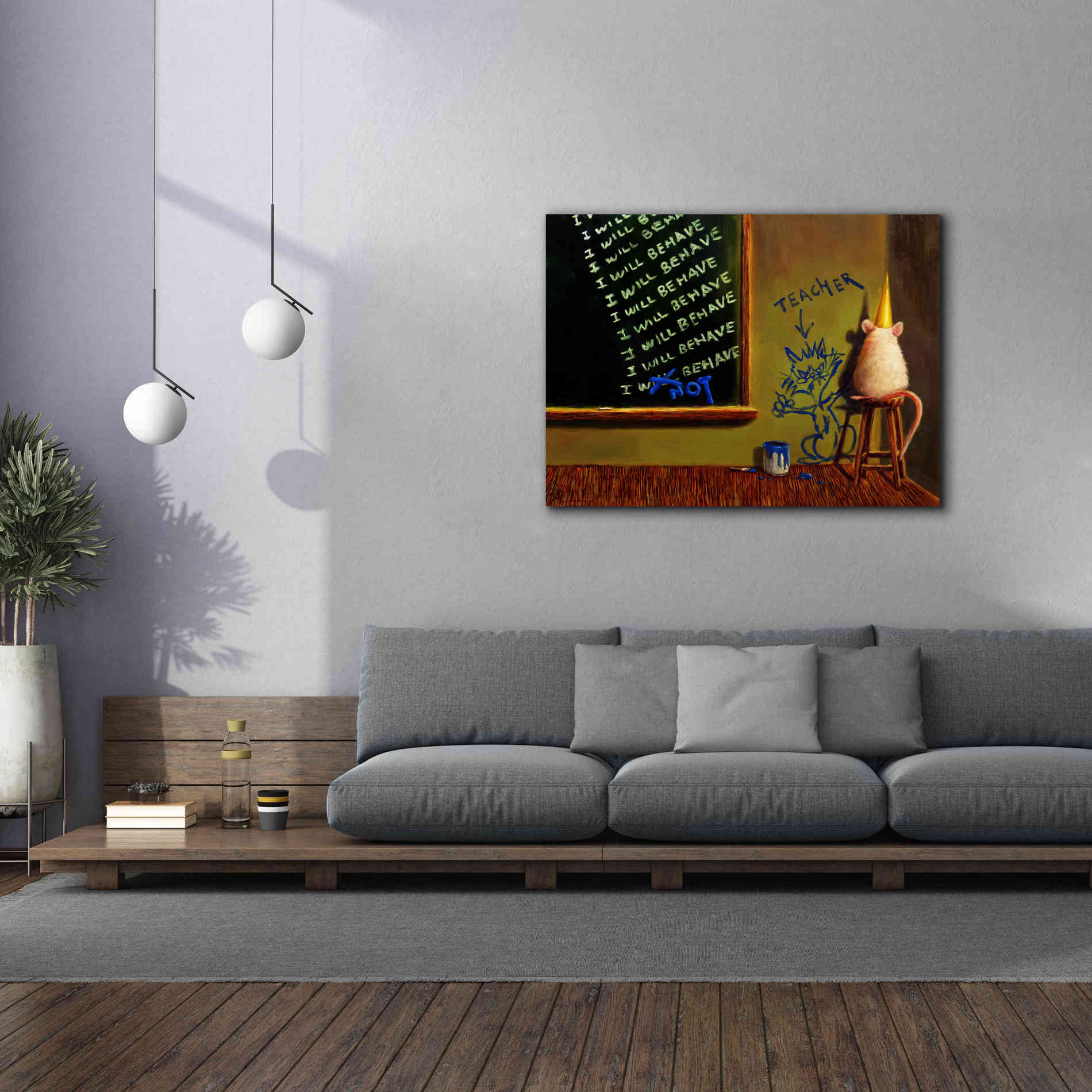 'Actions Have Consequences' by Lucia Heffernan, Canvas Wall Art,54x40