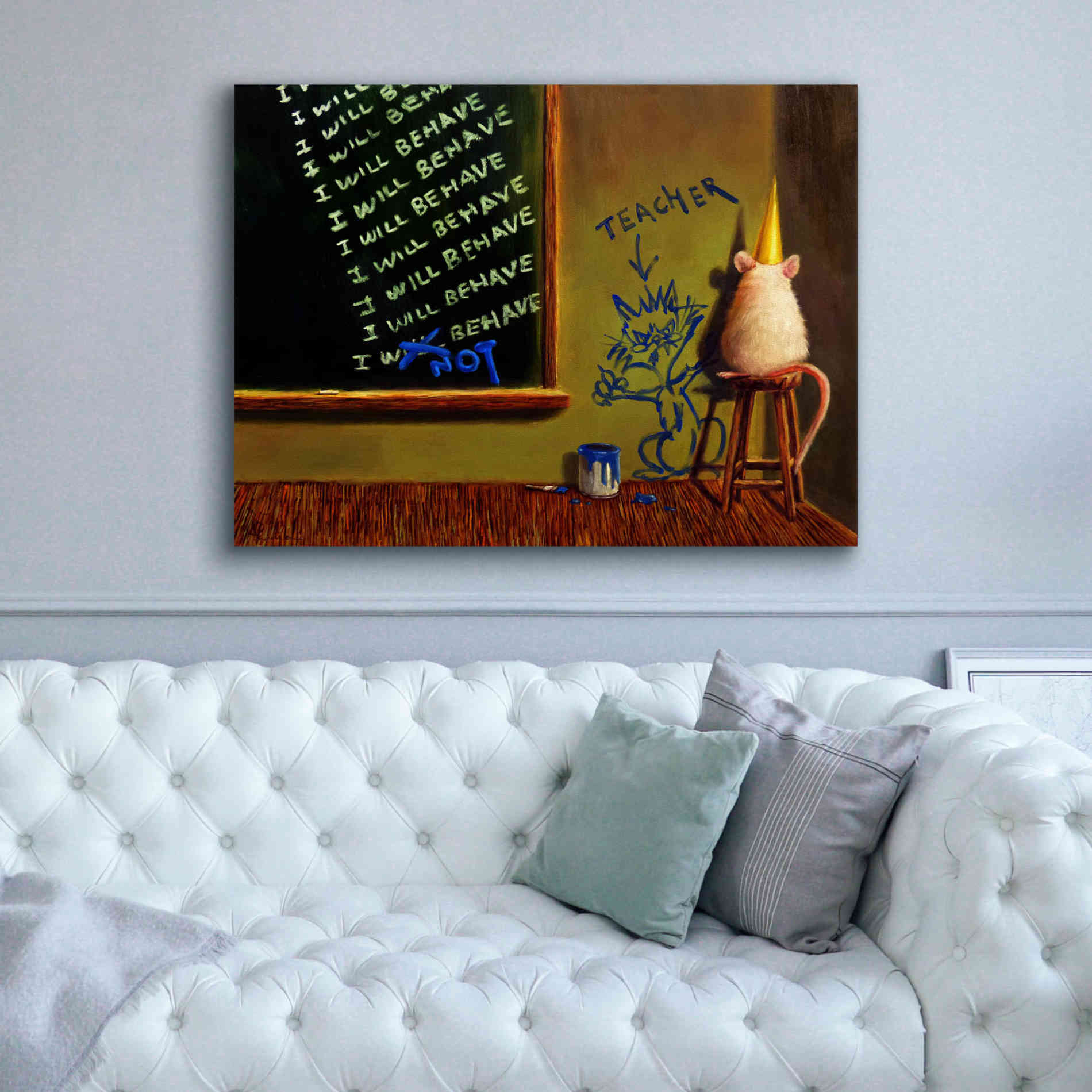 'Actions Have Consequences' by Lucia Heffernan, Canvas Wall Art,54x40