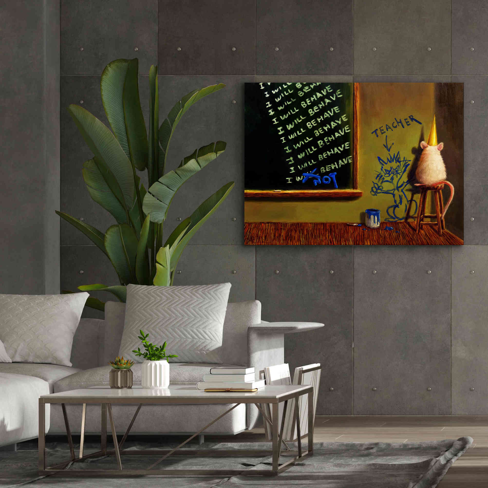 'Actions Have Consequences' by Lucia Heffernan, Canvas Wall Art,54x40