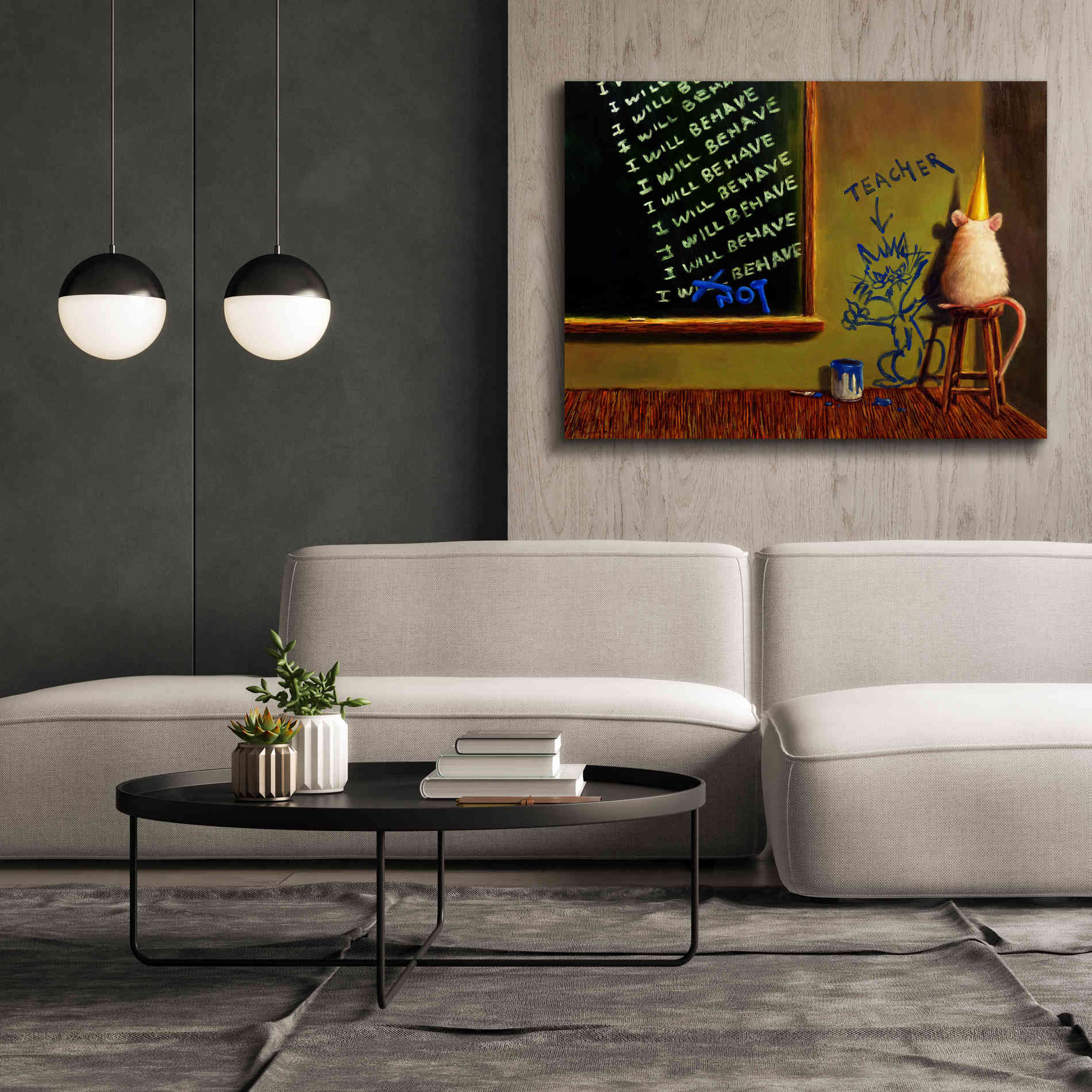 'Actions Have Consequences' by Lucia Heffernan, Canvas Wall Art,54x40