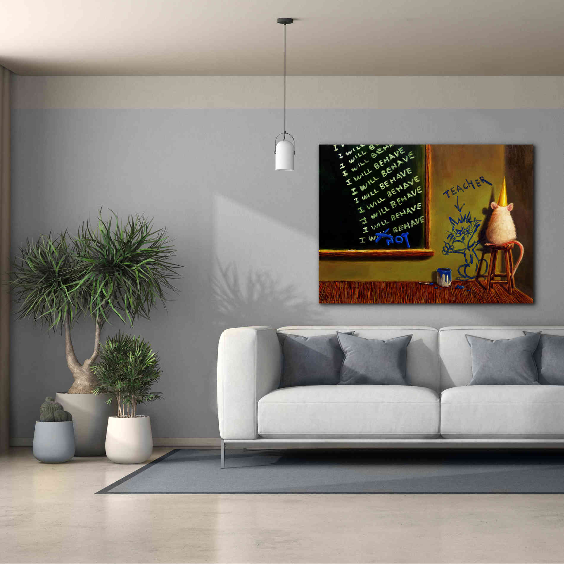 'Actions Have Consequences' by Lucia Heffernan, Canvas Wall Art,54x40