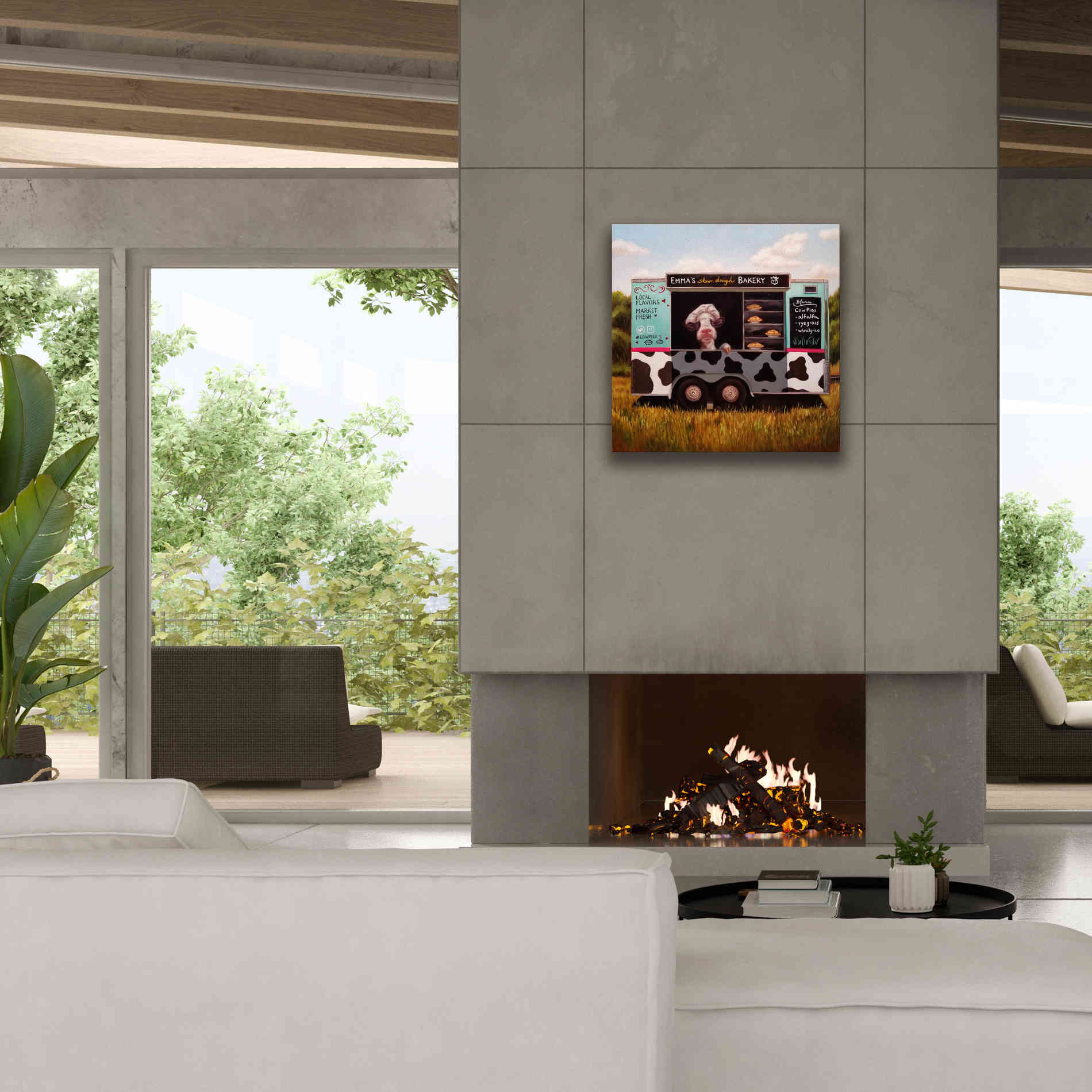 'Cowpies' by Lucia Heffernan, Canvas Wall Art,26x26