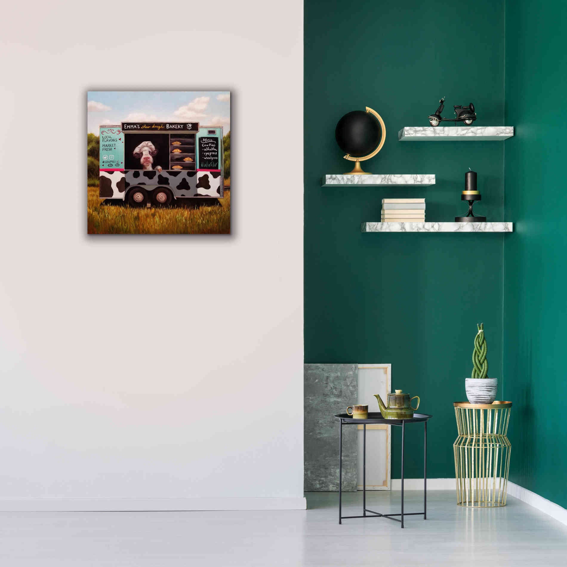 'Cowpies' by Lucia Heffernan, Canvas Wall Art,26x26