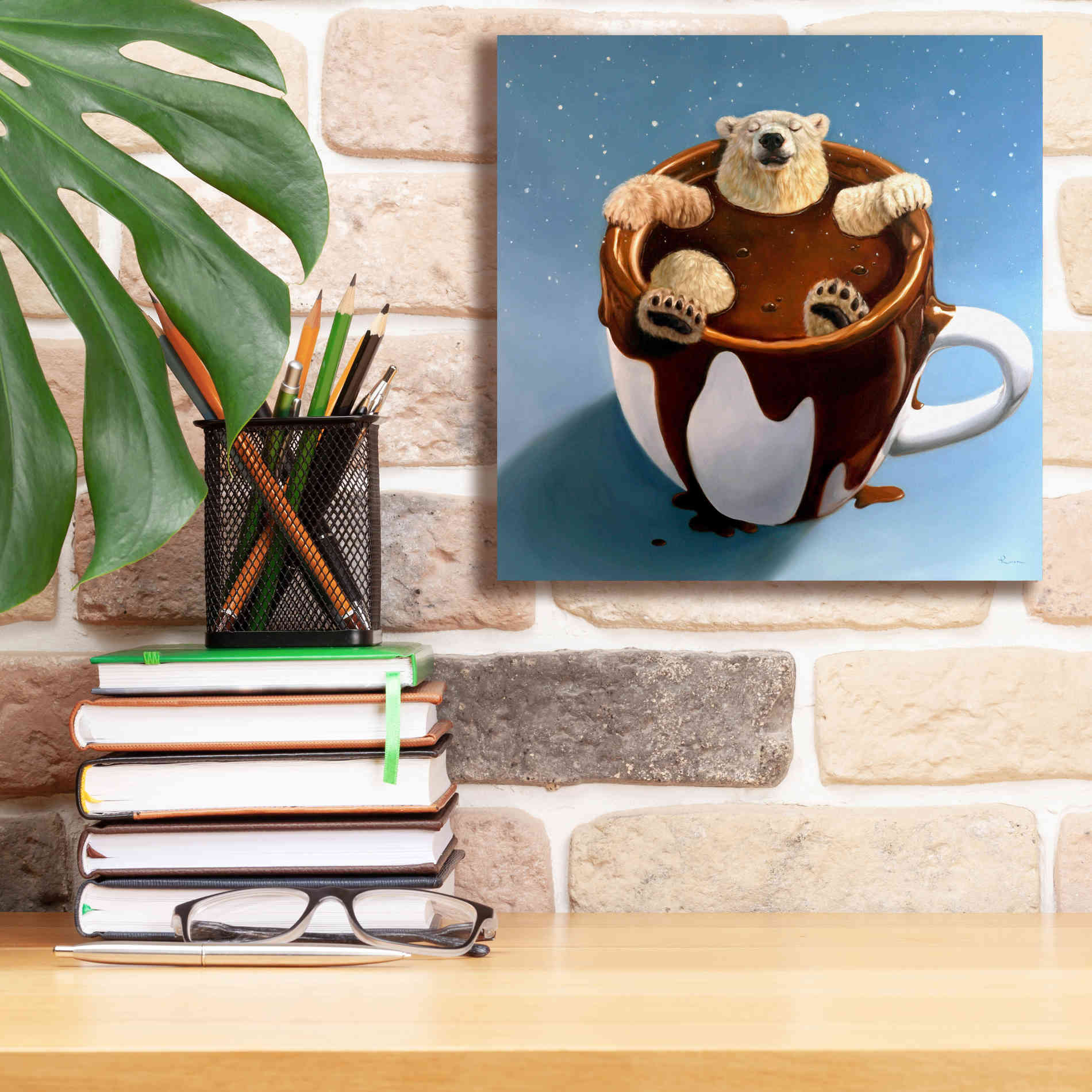 'Chocolate Spa' by Lucia Heffernan, Canvas Wall Art,12x12