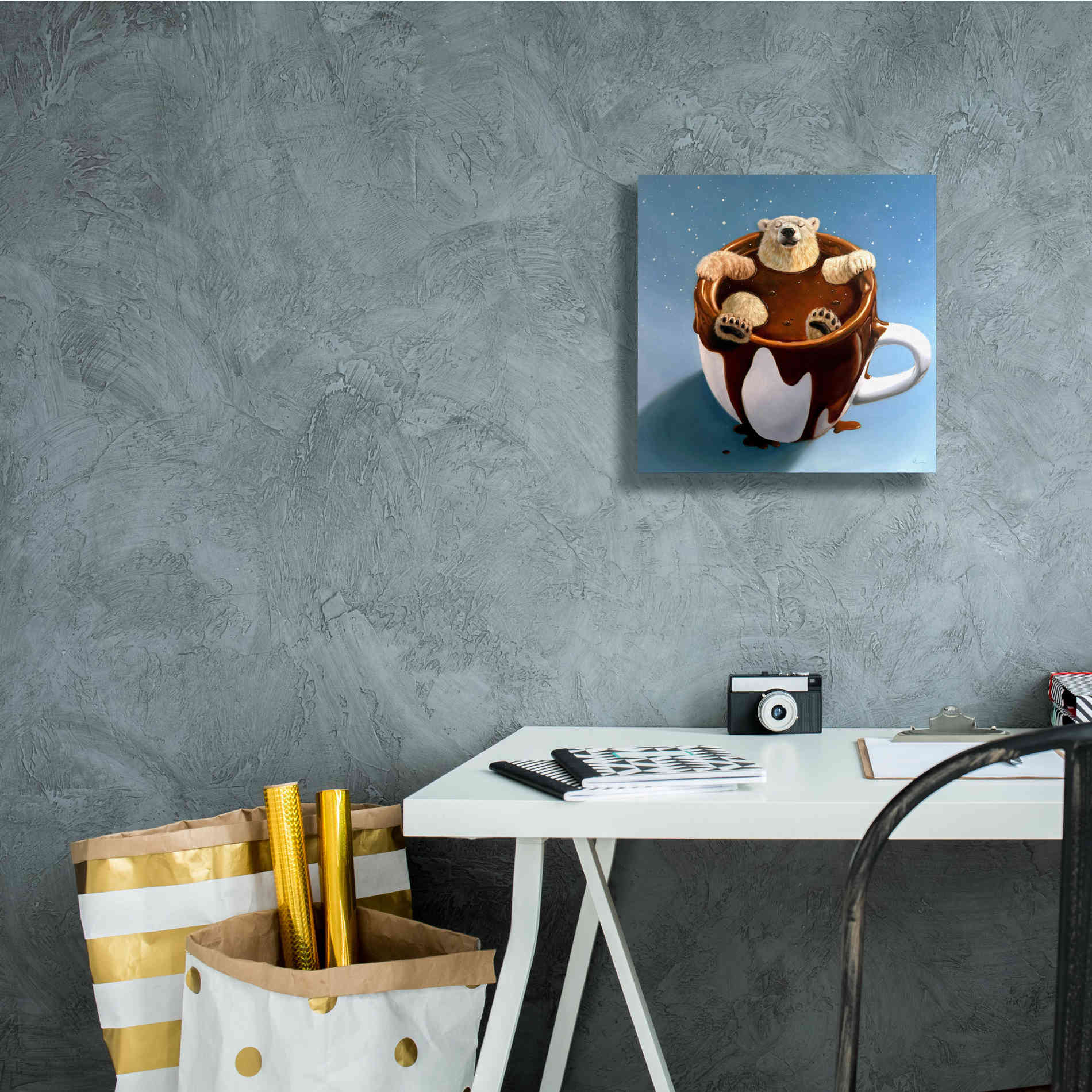'Chocolate Spa' by Lucia Heffernan, Canvas Wall Art,12x12