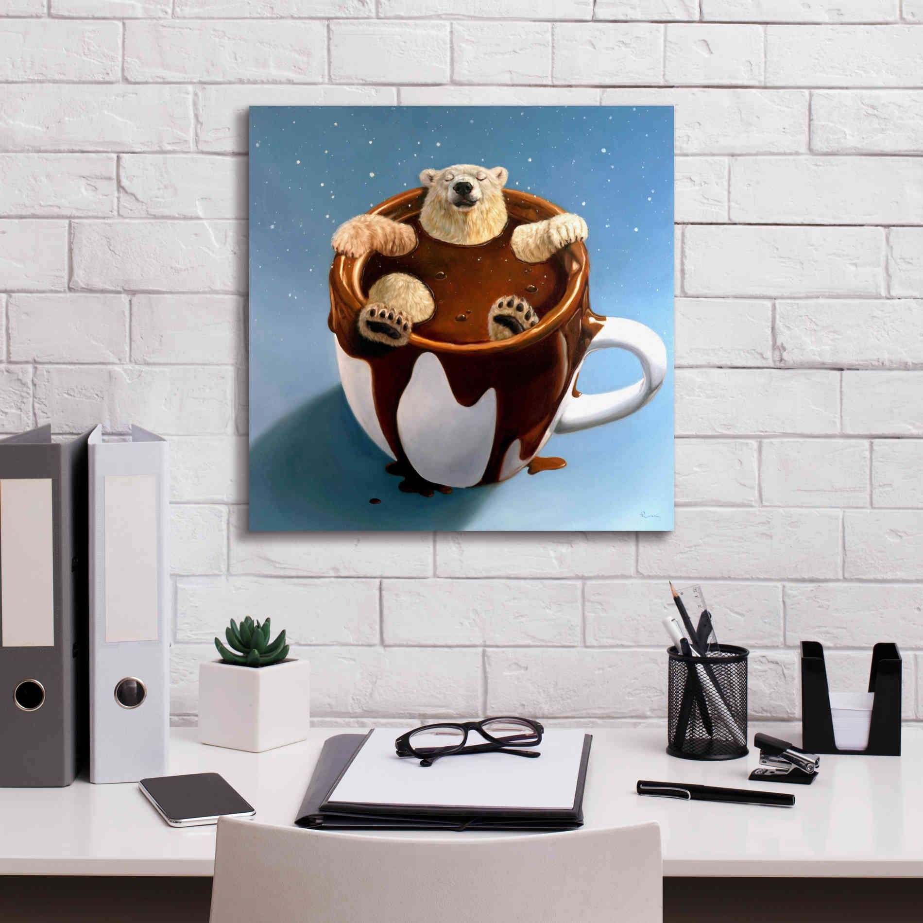 'Chocolate Spa' by Lucia Heffernan, Canvas Wall Art,18x18