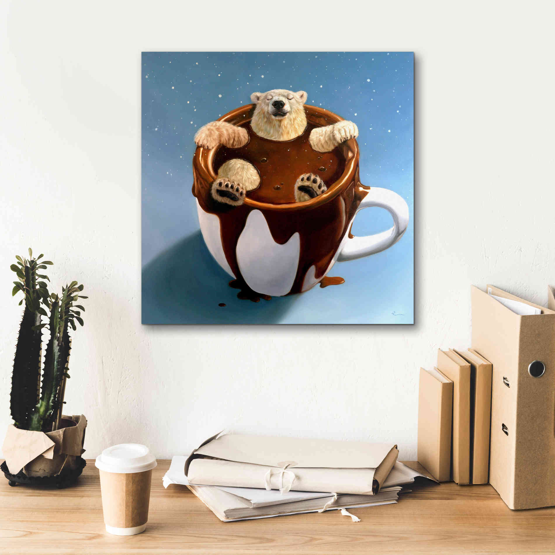 'Chocolate Spa' by Lucia Heffernan, Canvas Wall Art,18x18