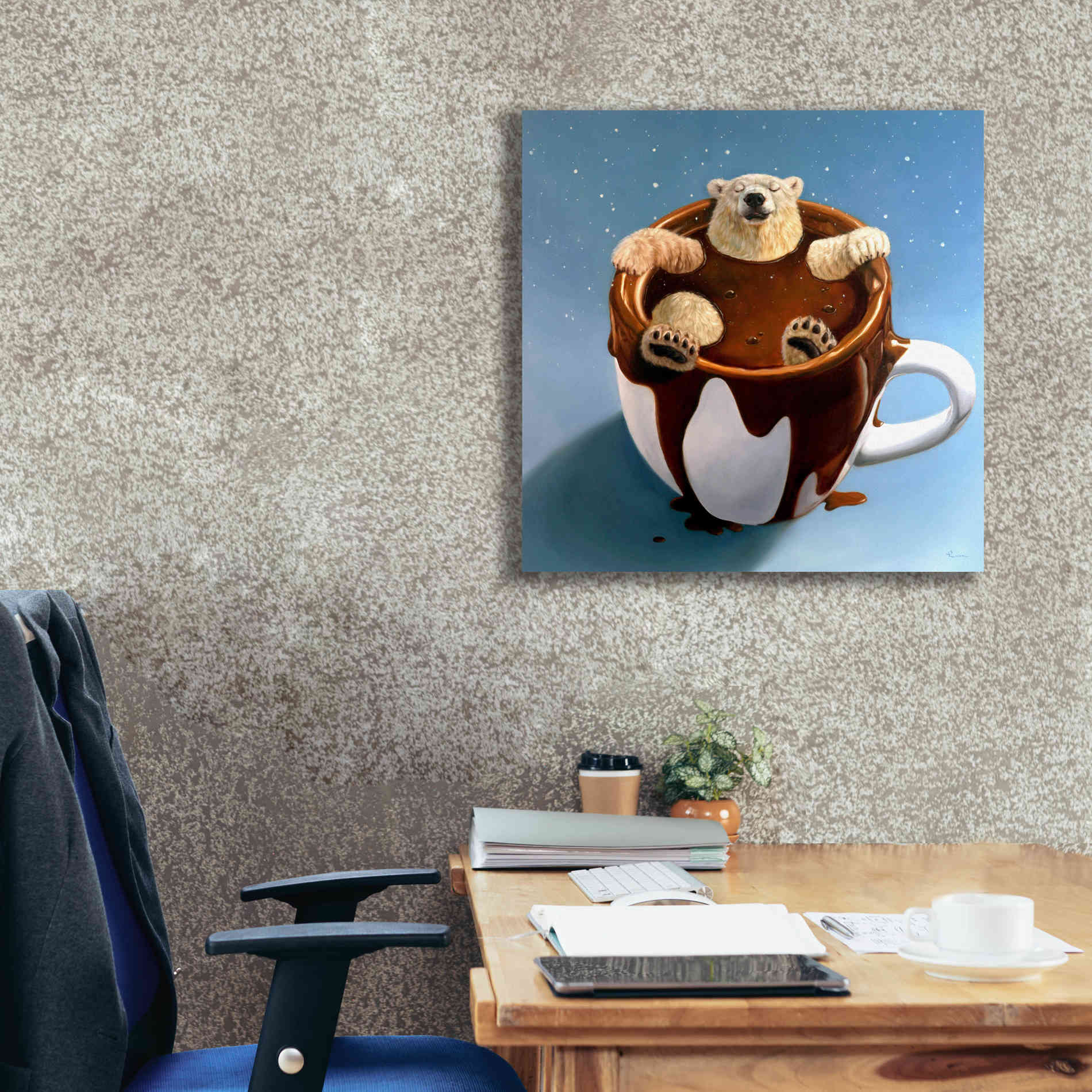 'Chocolate Spa' by Lucia Heffernan, Canvas Wall Art,26x26