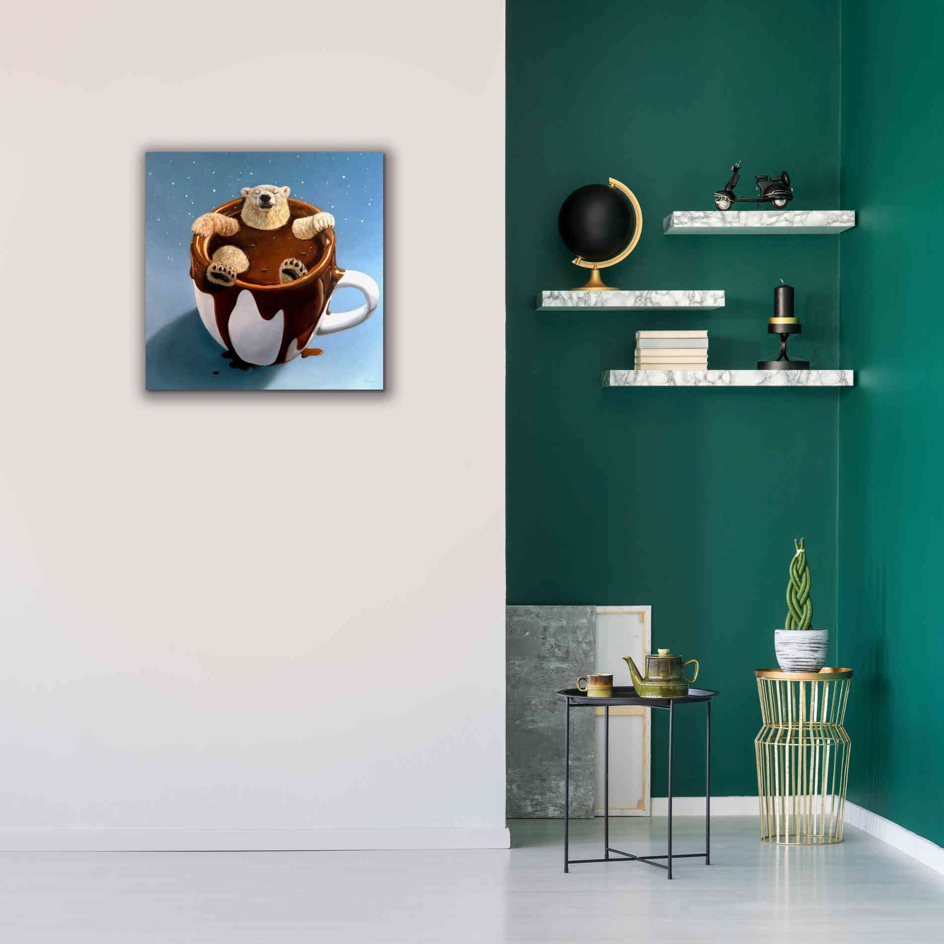 'Chocolate Spa' by Lucia Heffernan, Canvas Wall Art,26x26