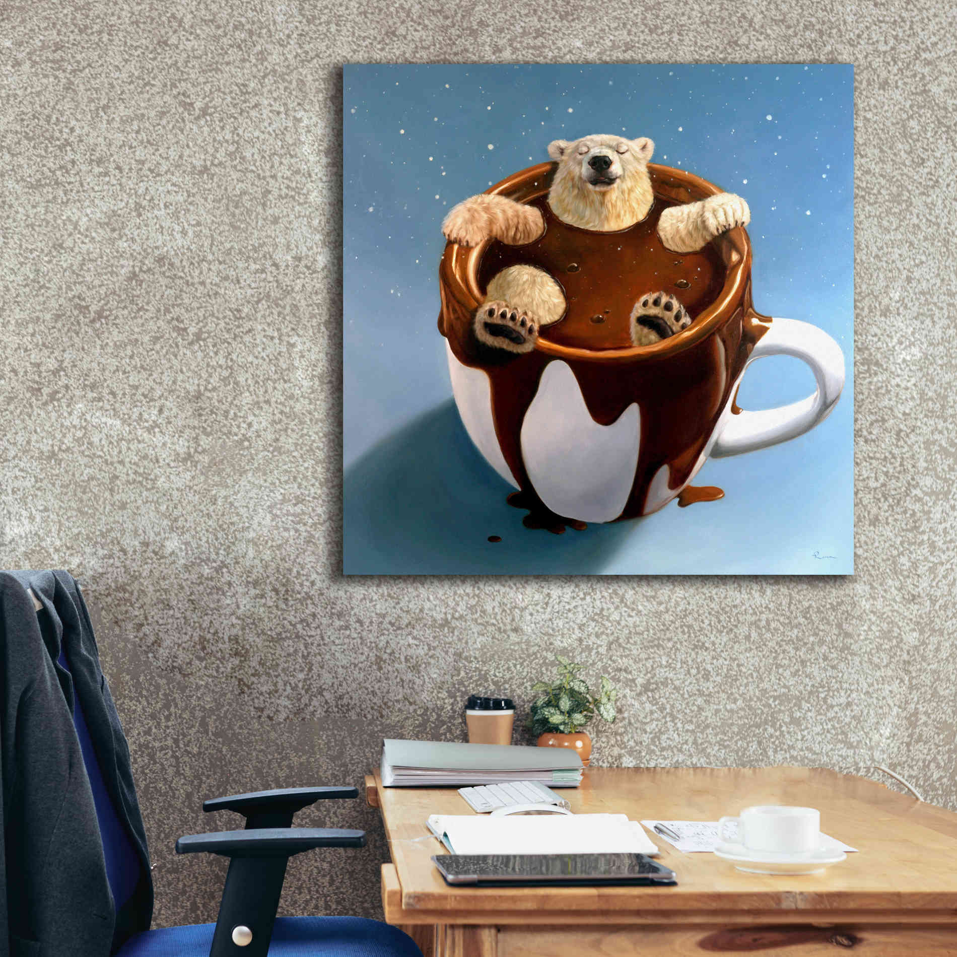 'Chocolate Spa' by Lucia Heffernan, Canvas Wall Art,37x37