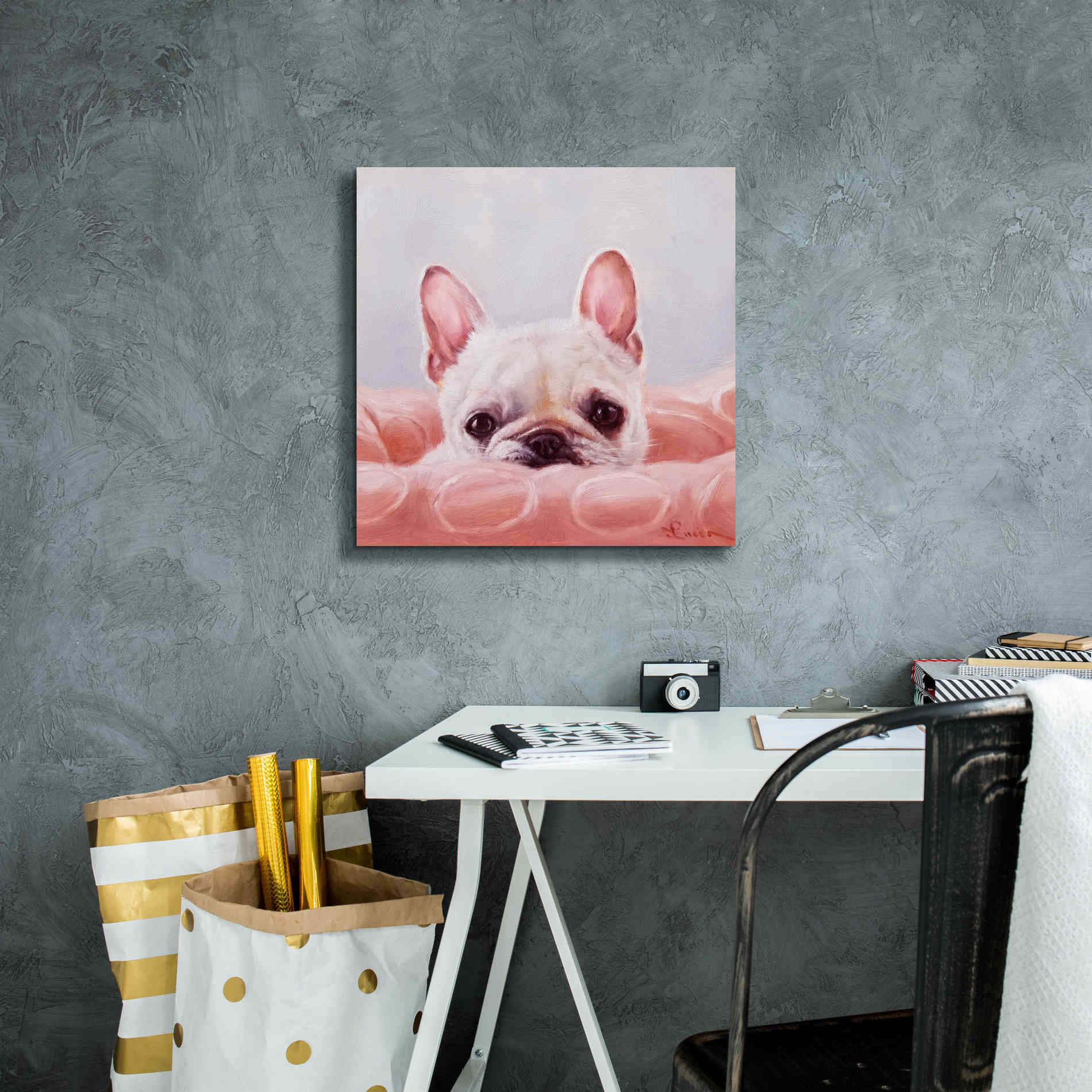 'My Happy Place' by Lucia Heffernan, Canvas Wall Art,18x18