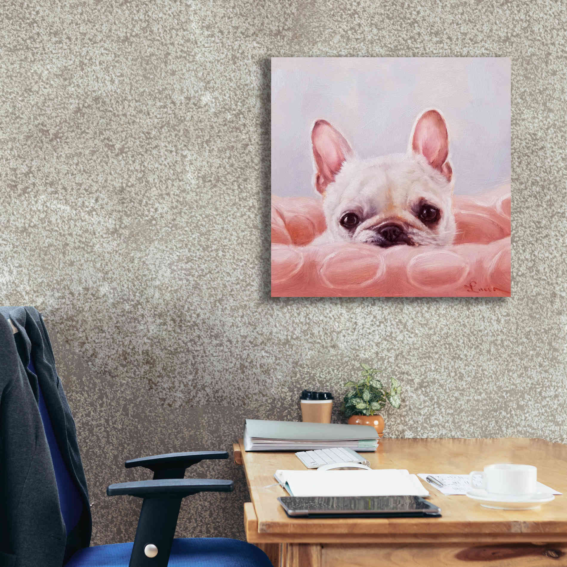 'My Happy Place' by Lucia Heffernan, Canvas Wall Art,26x26