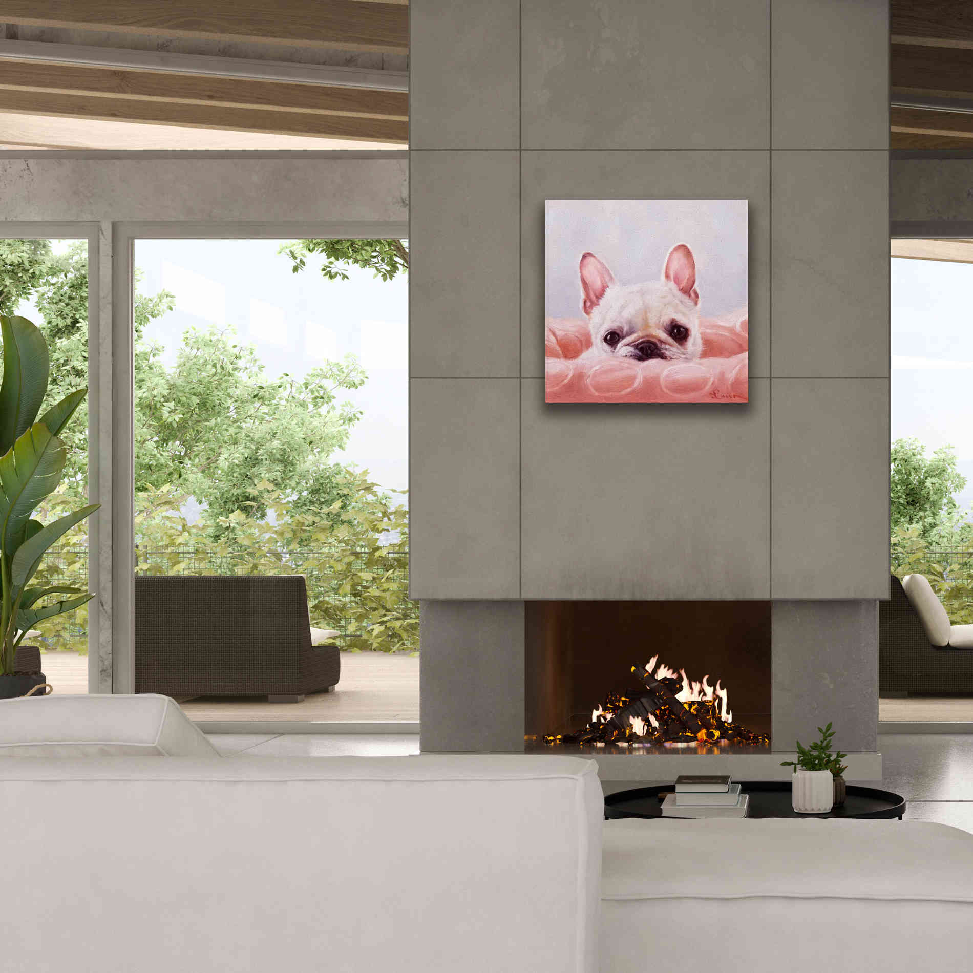 'My Happy Place' by Lucia Heffernan, Canvas Wall Art,26x26