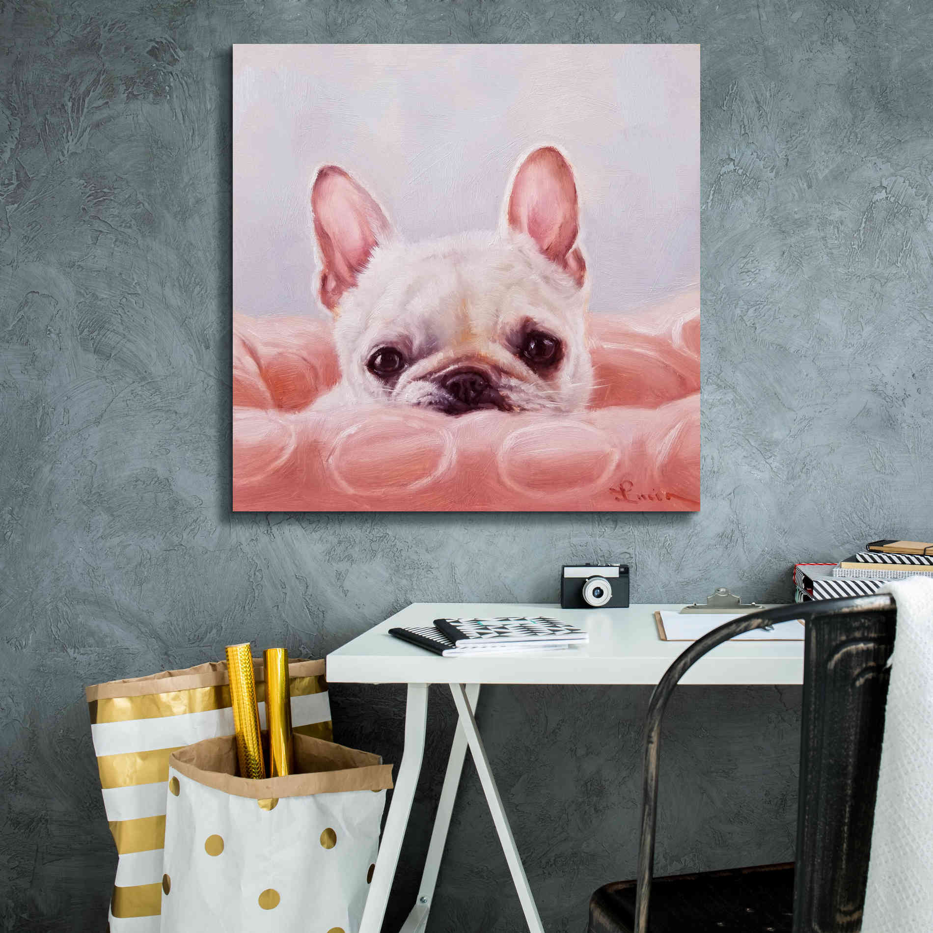 'My Happy Place' by Lucia Heffernan, Canvas Wall Art,26x26