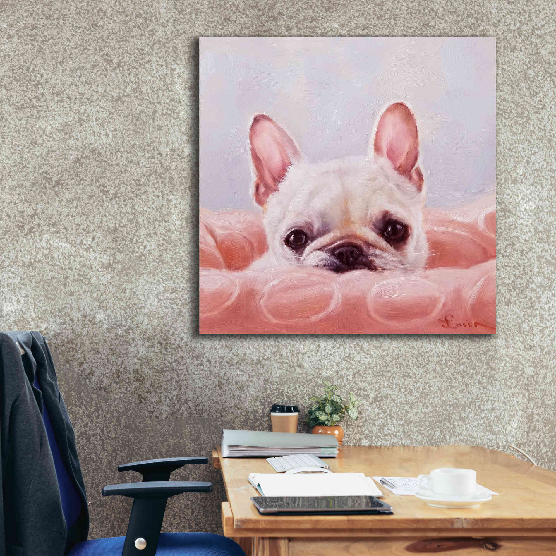 'My Happy Place' by Lucia Heffernan, Canvas Wall Art,37x37