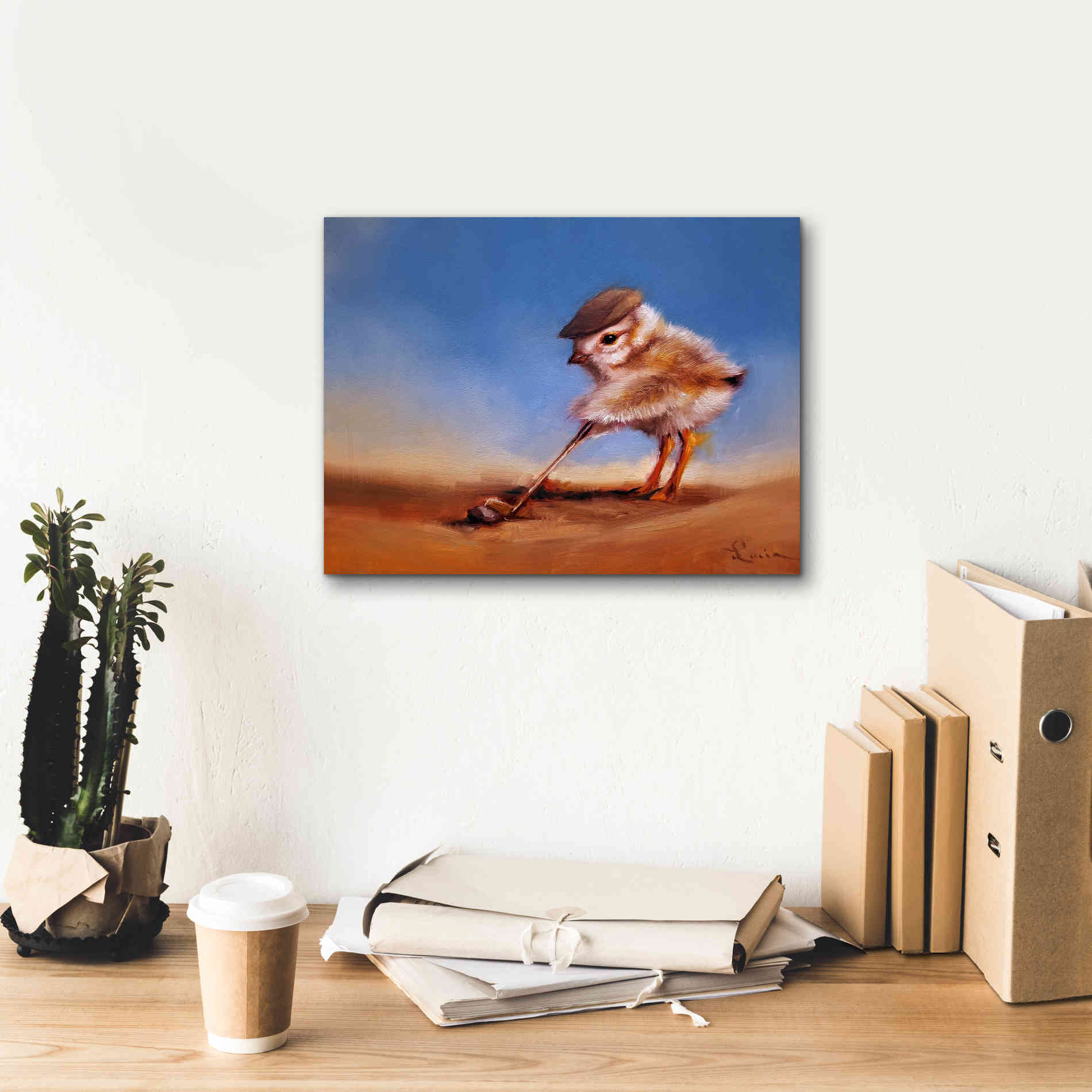 'Birdie Shot' by Lucia Heffernan, Canvas Wall Art,16x12