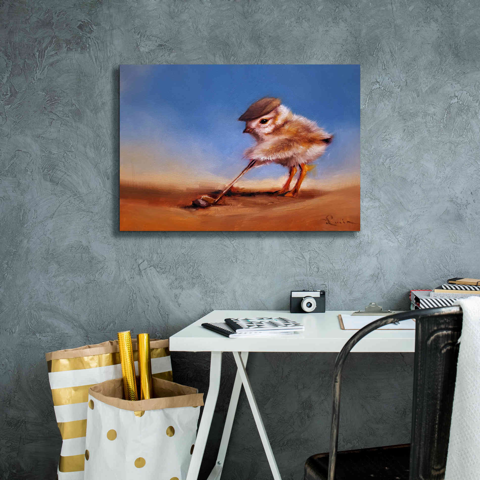 'Birdie Shot' by Lucia Heffernan, Canvas Wall Art,26x18