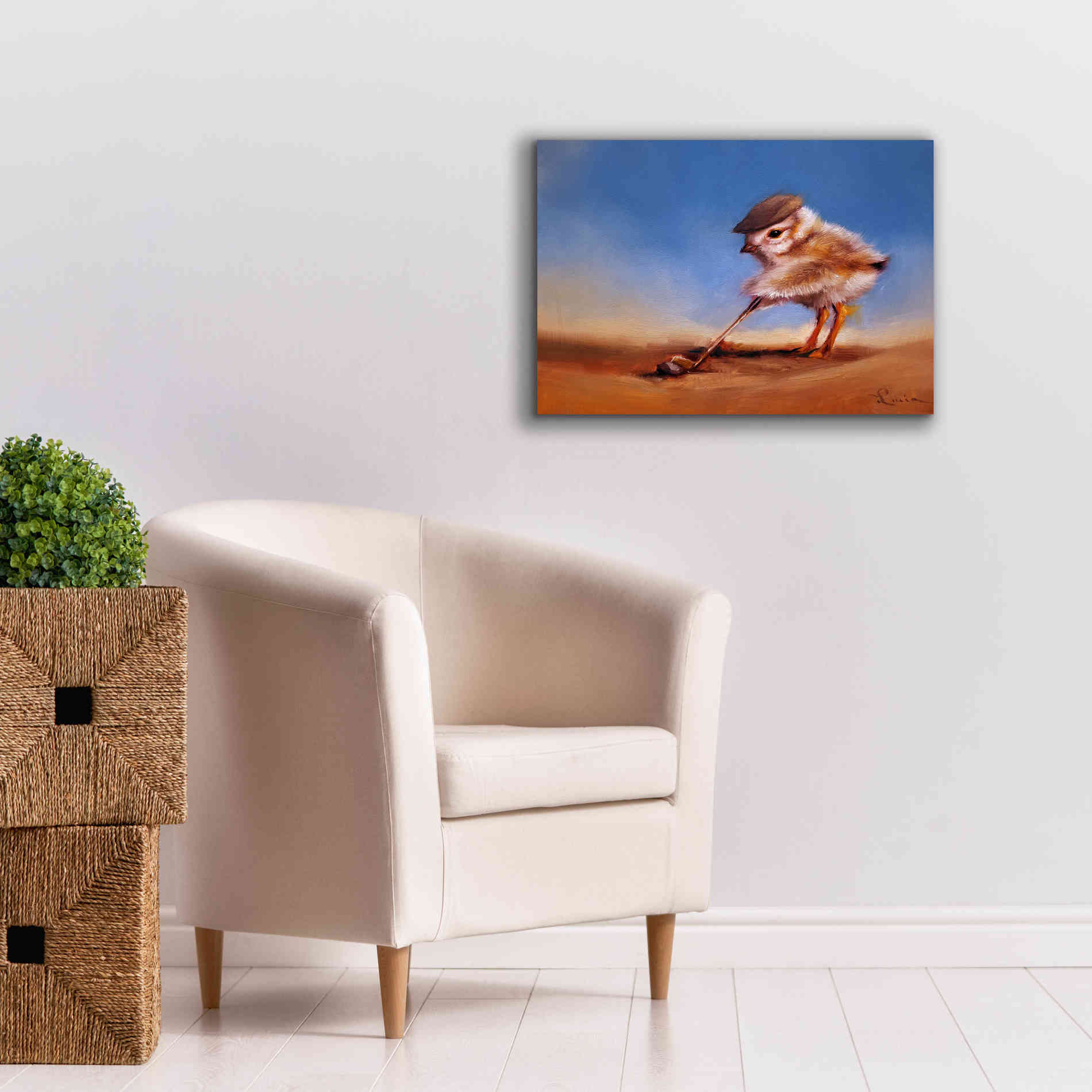 'Birdie Shot' by Lucia Heffernan, Canvas Wall Art,26x18