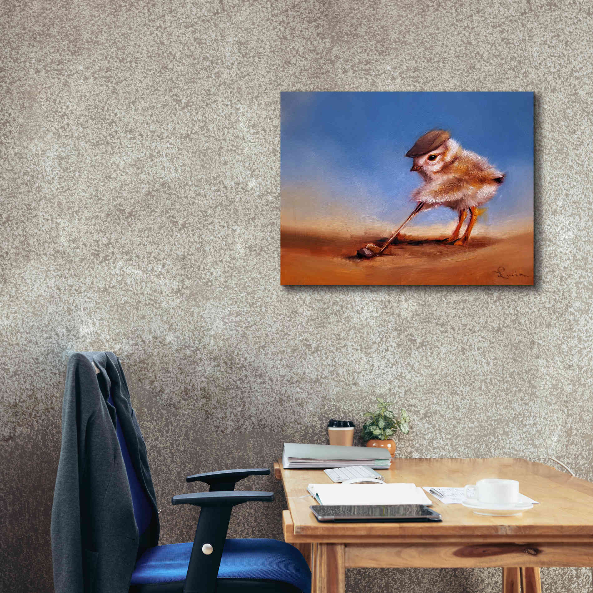 'Birdie Shot' by Lucia Heffernan, Canvas Wall Art,34x26
