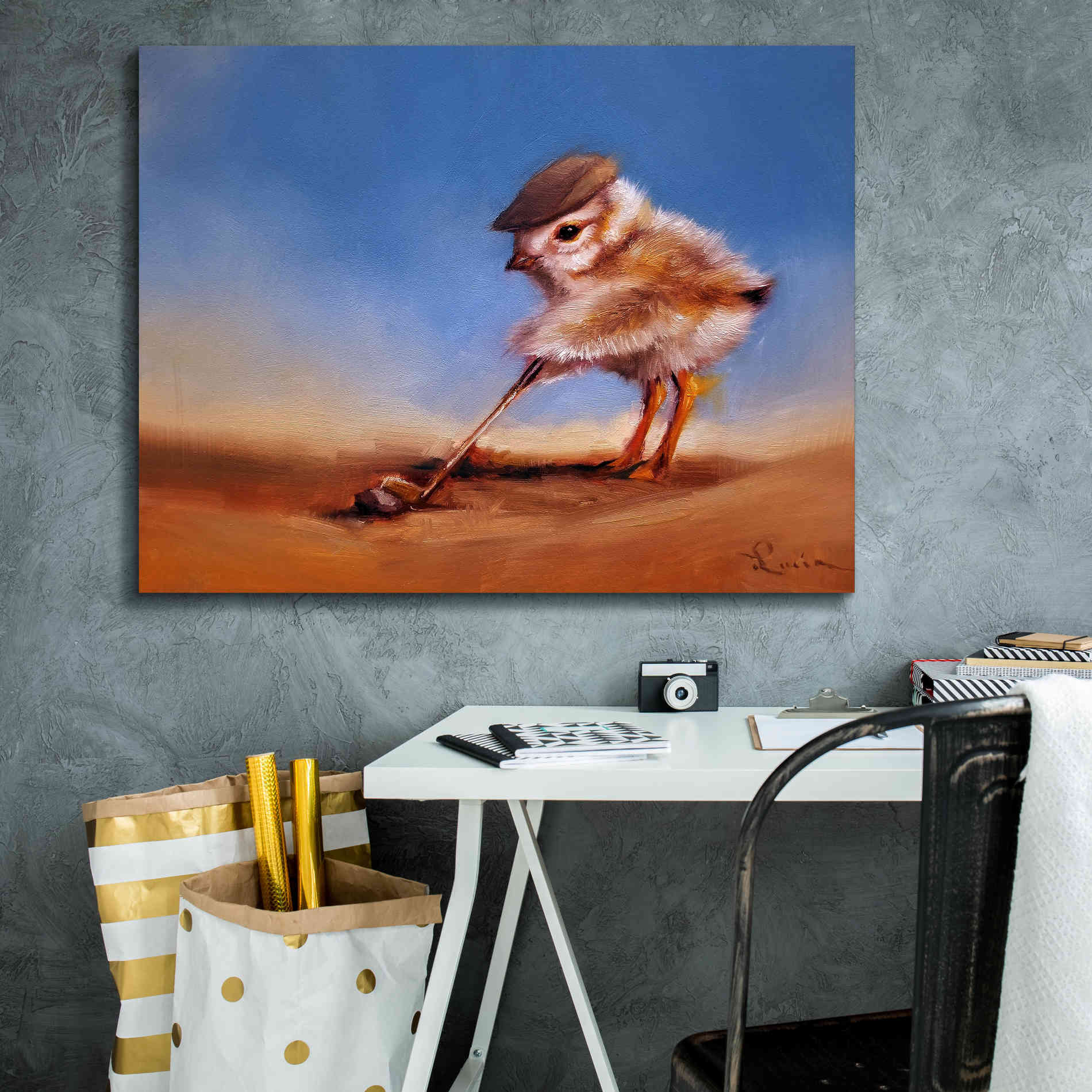 'Birdie Shot' by Lucia Heffernan, Canvas Wall Art,34x26