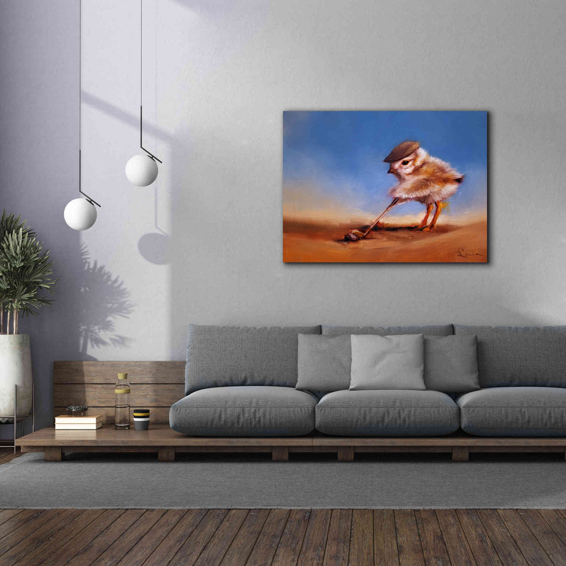 'Birdie Shot' by Lucia Heffernan, Canvas Wall Art,54x40