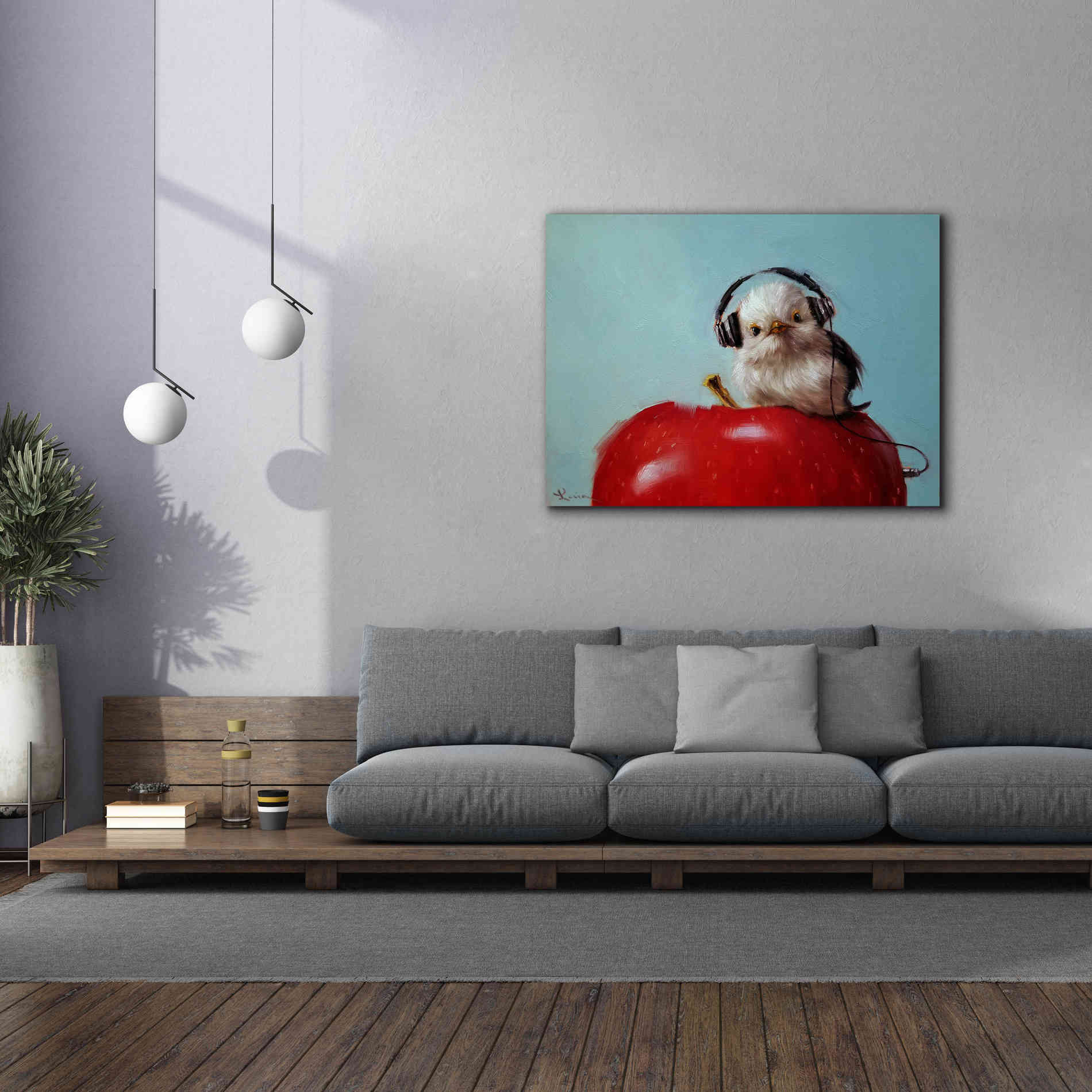'Apple Music' by Lucia Heffernan, Canvas Wall Art,54x40