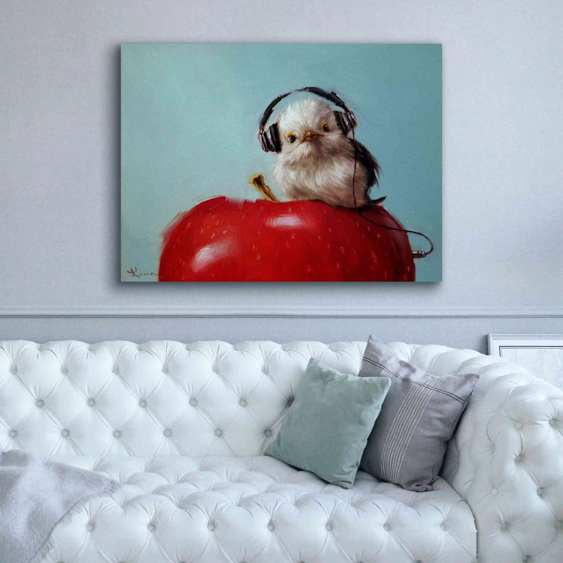 'Apple Music' by Lucia Heffernan, Canvas Wall Art,54x40