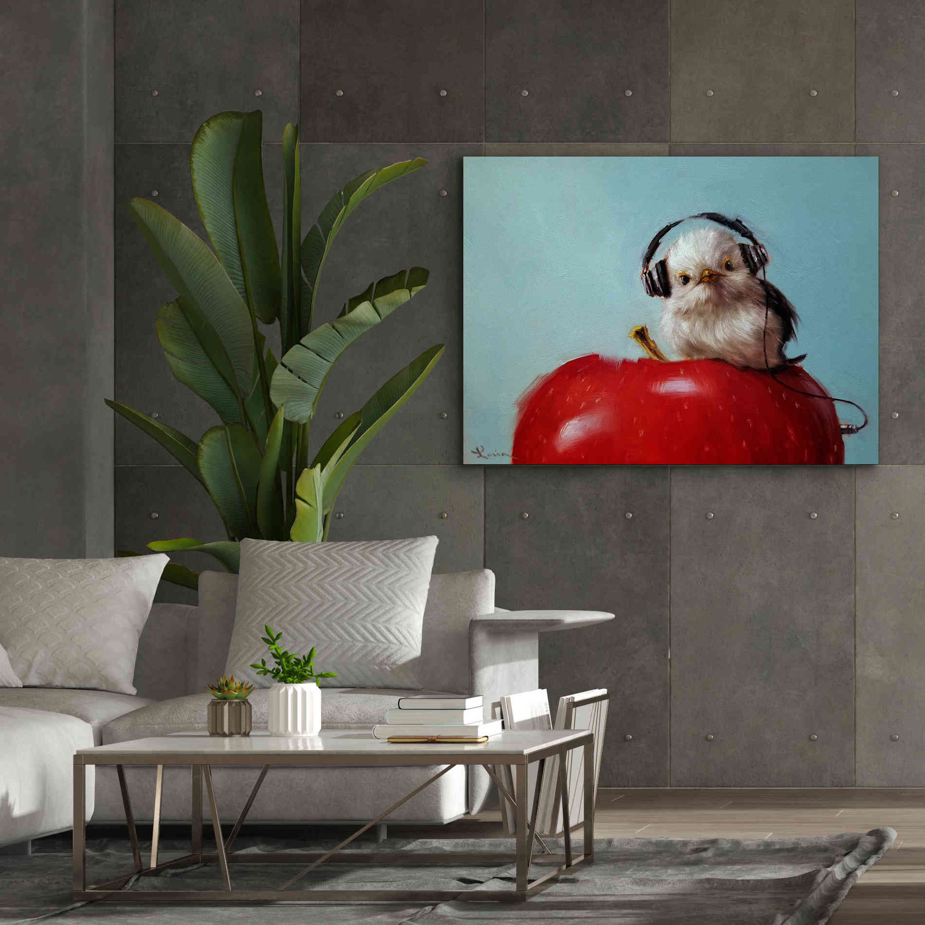 'Apple Music' by Lucia Heffernan, Canvas Wall Art,54x40