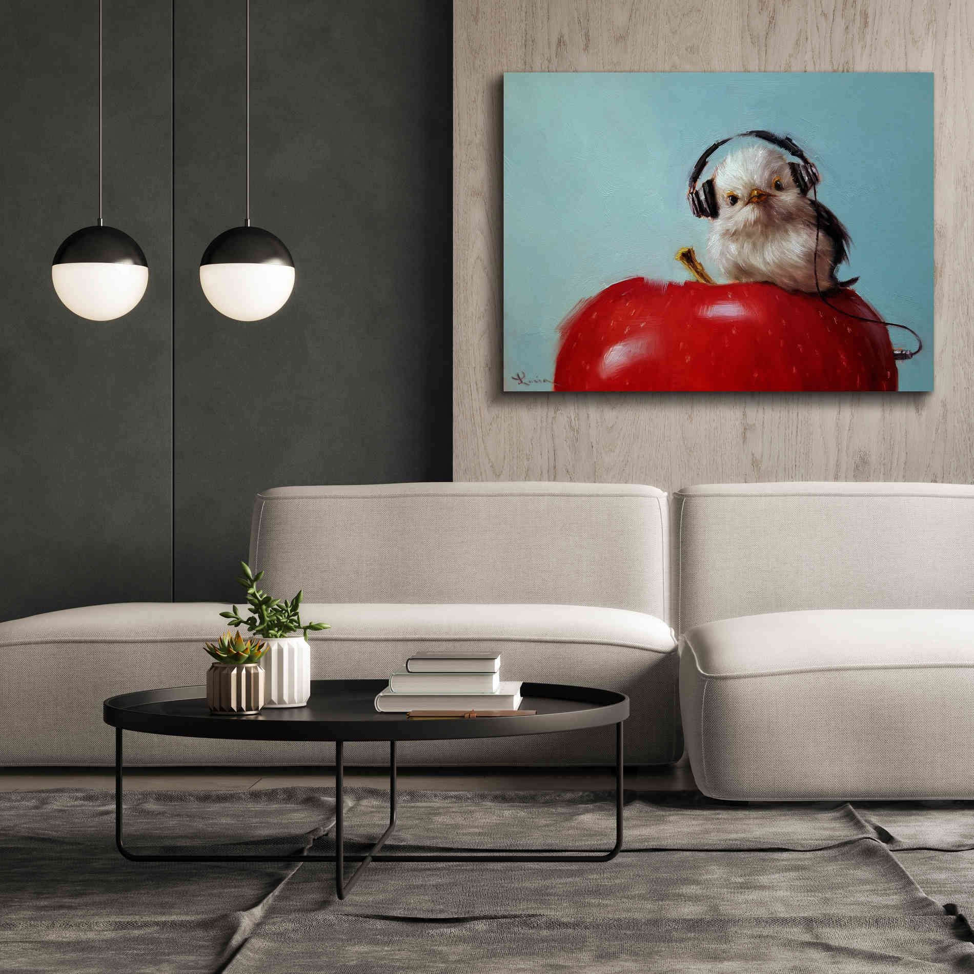 'Apple Music' by Lucia Heffernan, Canvas Wall Art,54x40